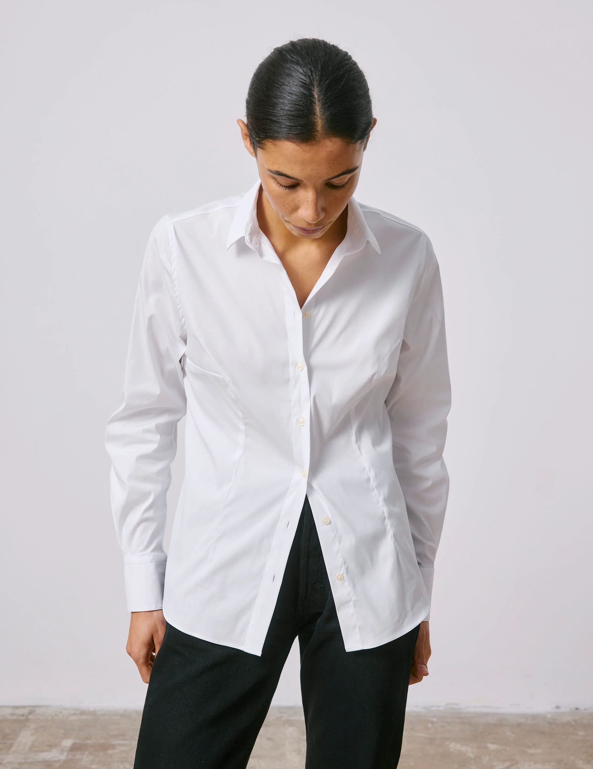 Chemise Anais stretch blanche - Image 3