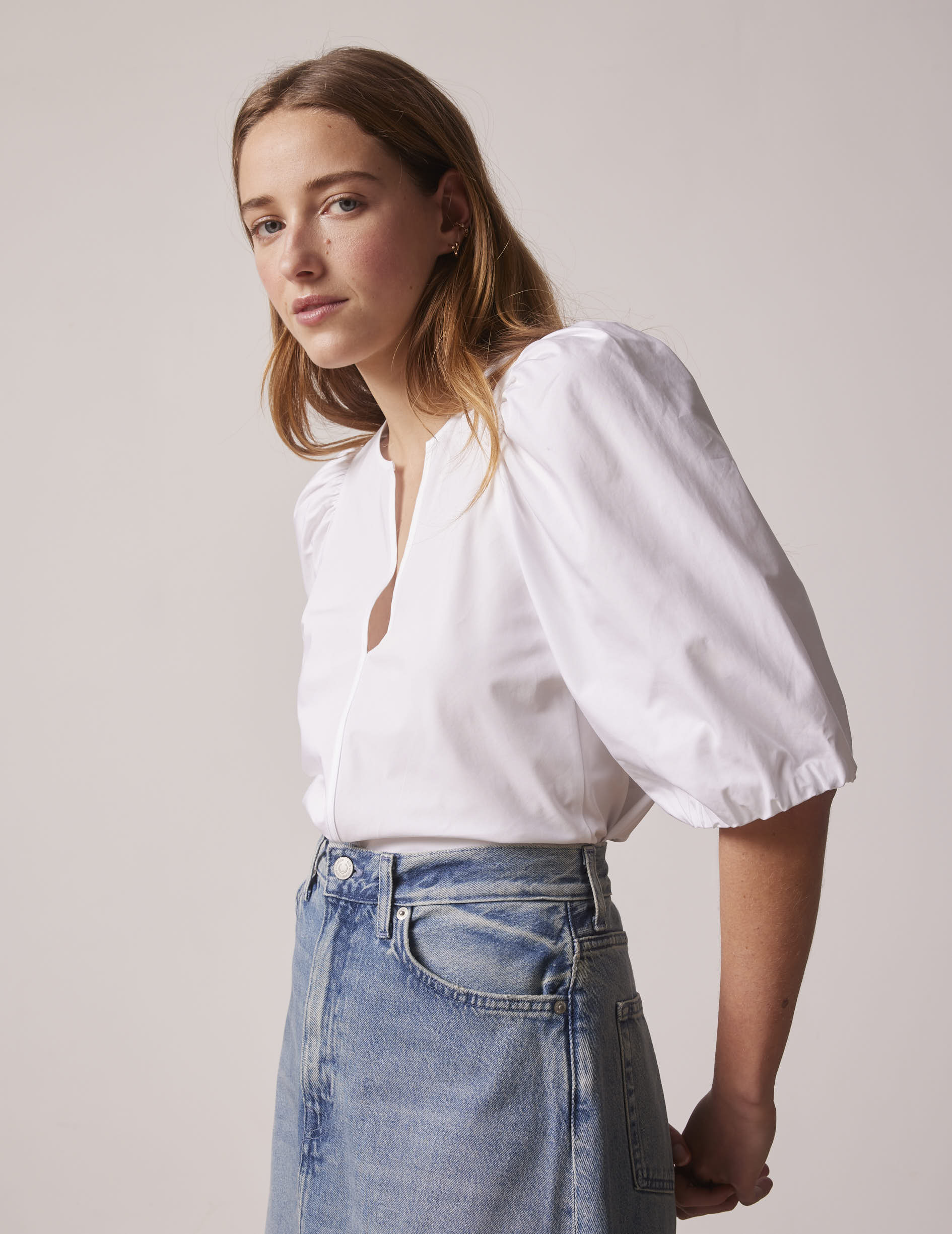 Blouse Juliette manches courtes blanche - Image 3