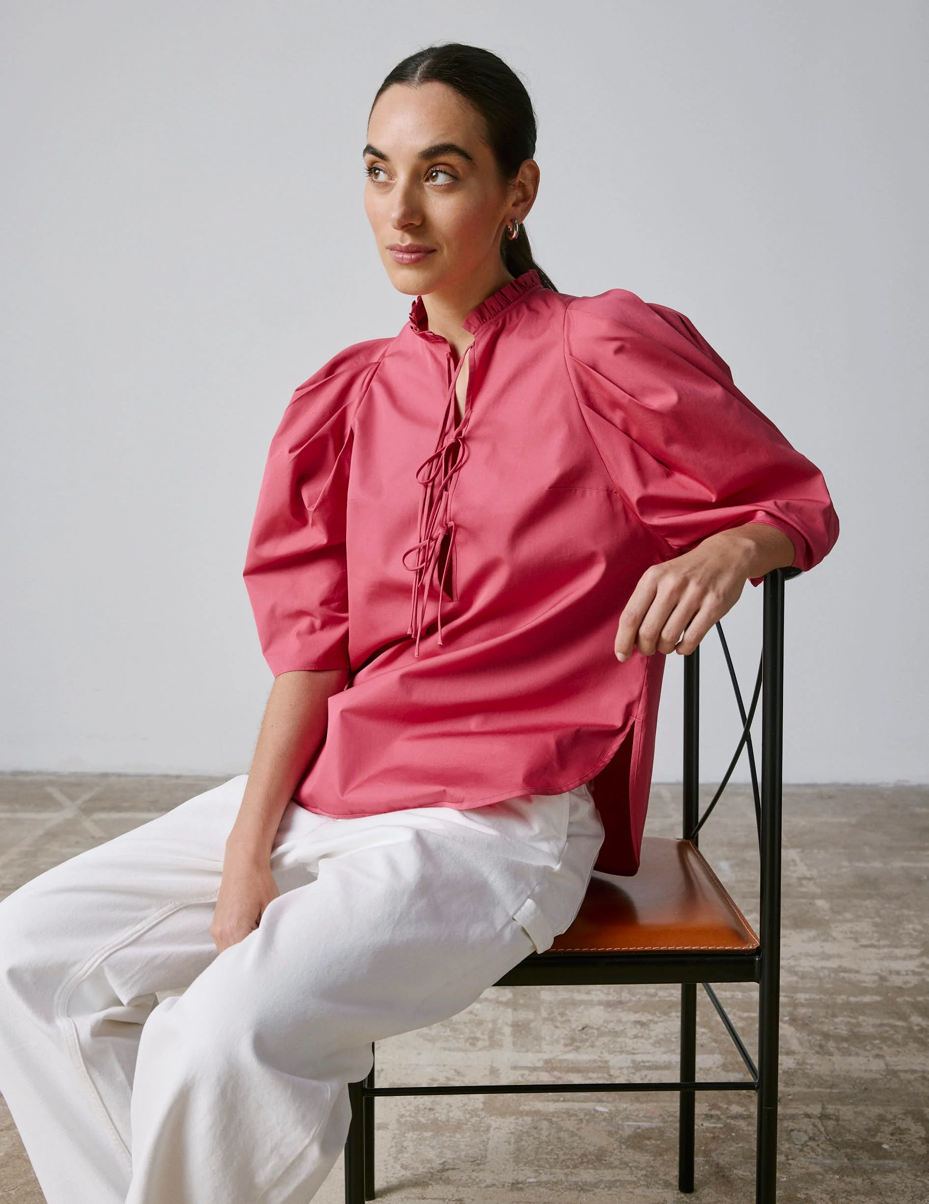 Blouse Nicolle corail - Image 3