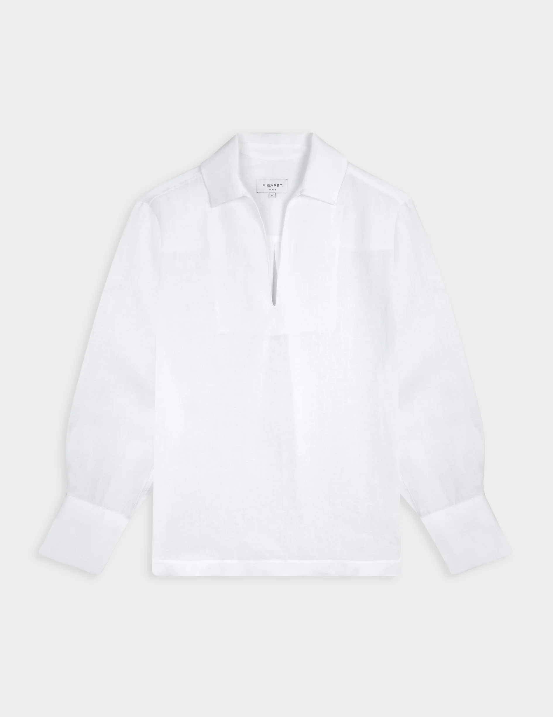 Blouse Noalie en lin blanc - Image 4