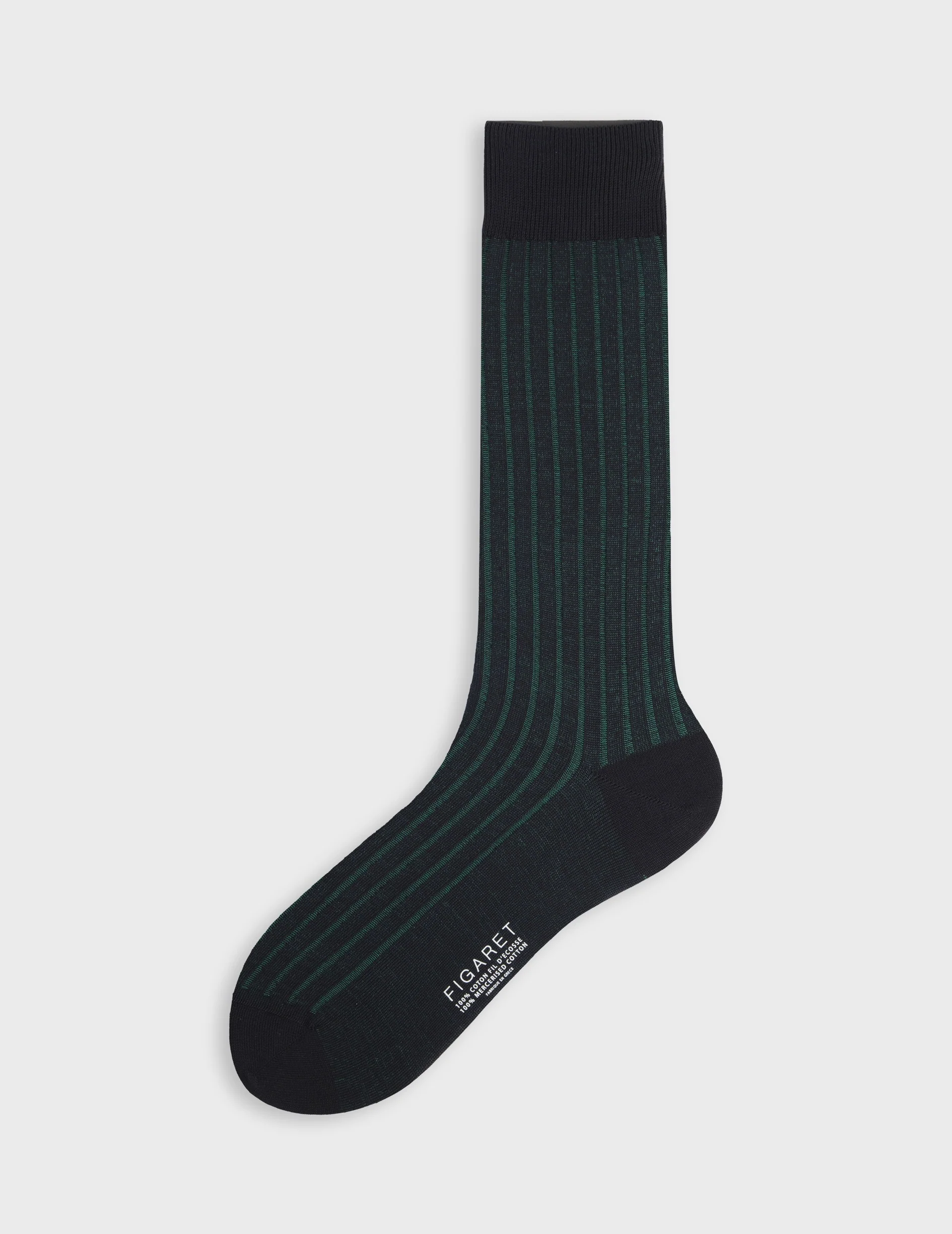 Chaussettes vanisées en fil d'Ecosse vertes