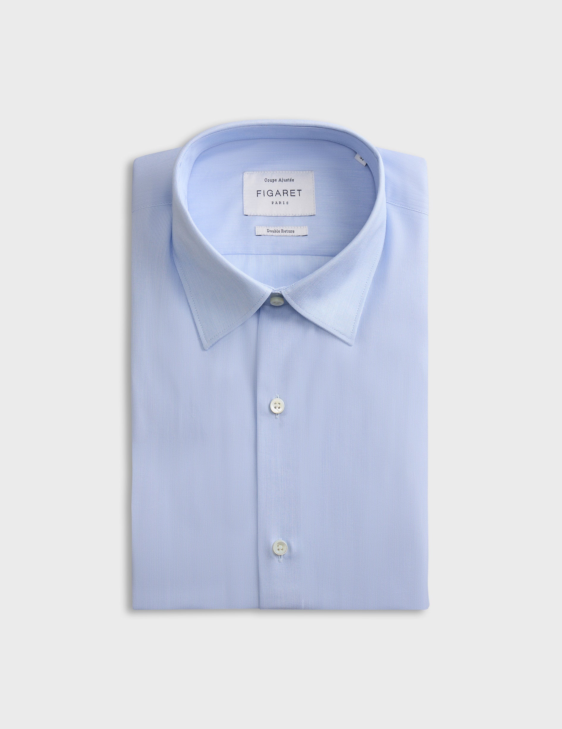 Chemise Ajustée rayée bleue