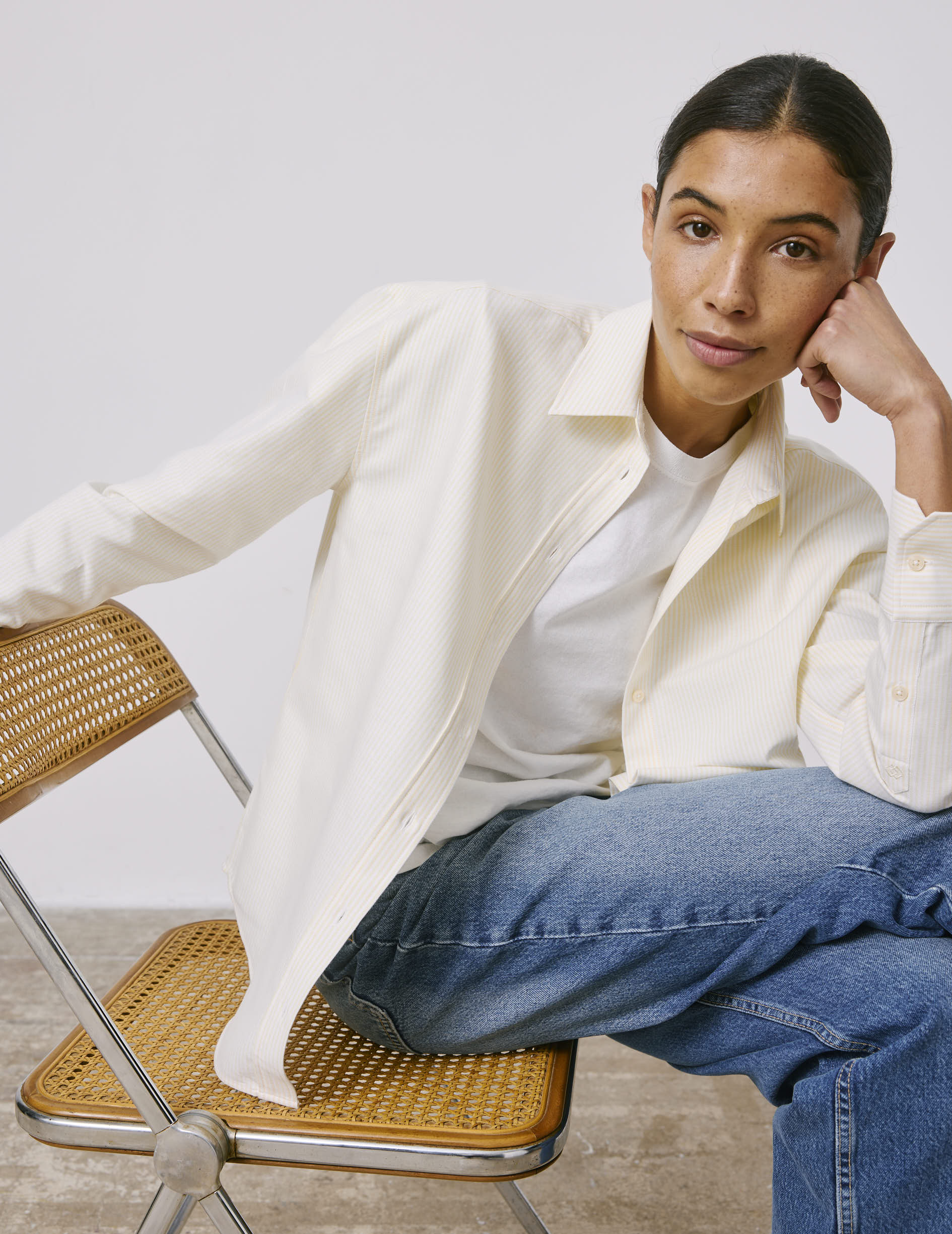 Chemise Ambre rayée jaune - Image 3