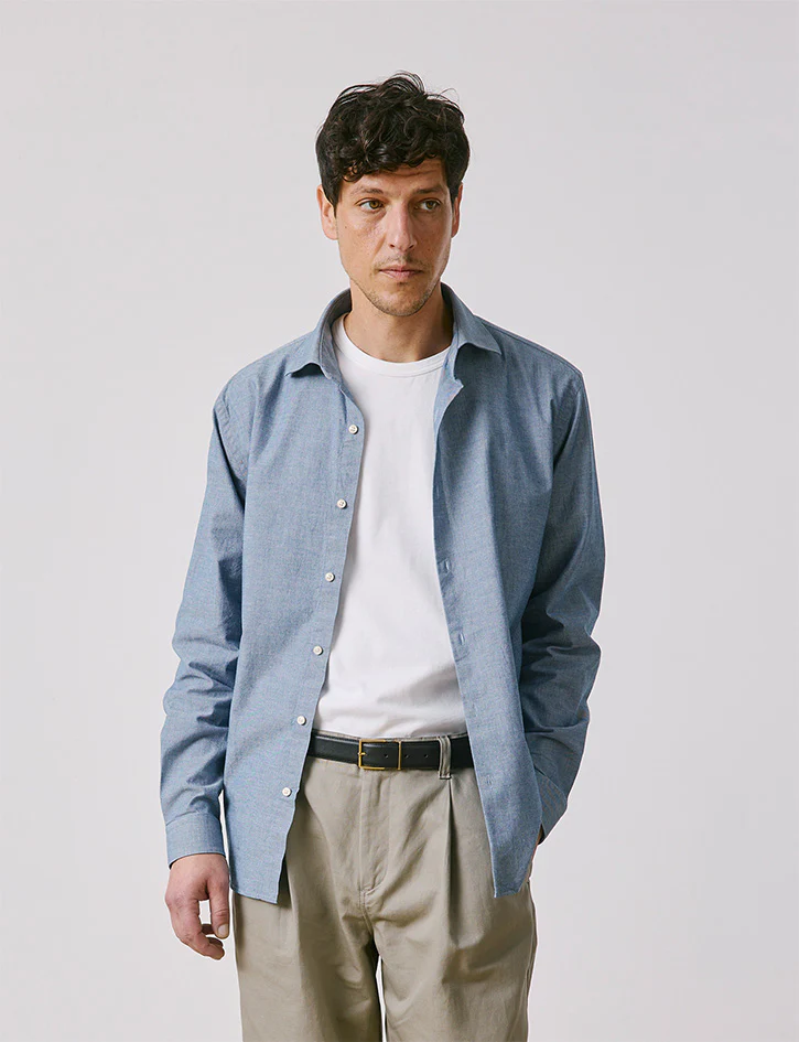 Chemise Aristote en denim bleu - Image 3