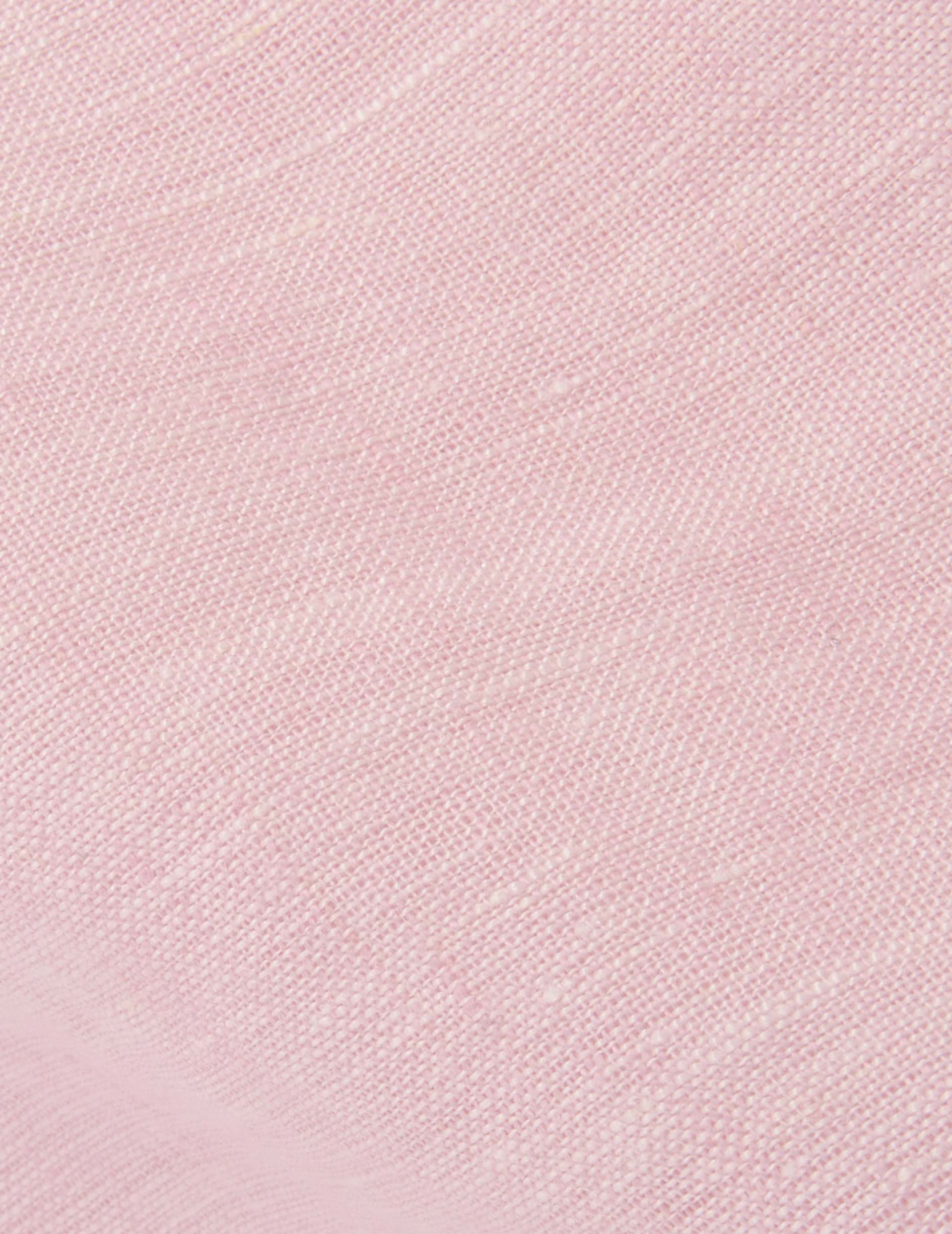 Chemise Aristote en lin rose clair - Image 4
