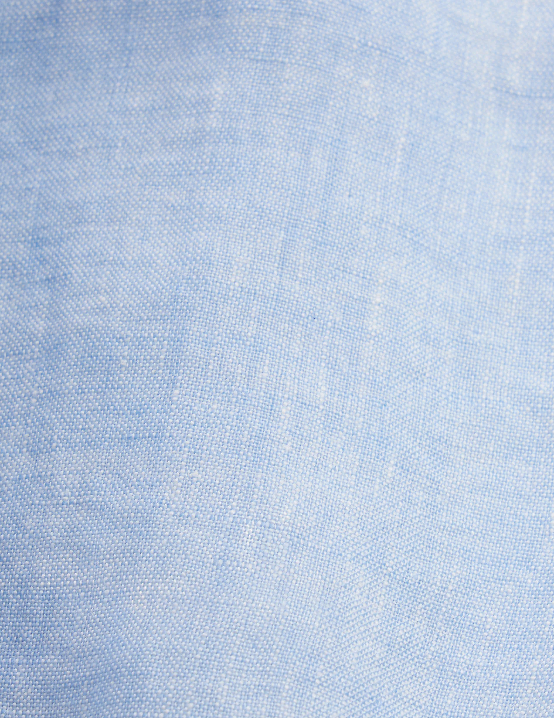 Chemise Aristote en lin bleu clair - Image 4