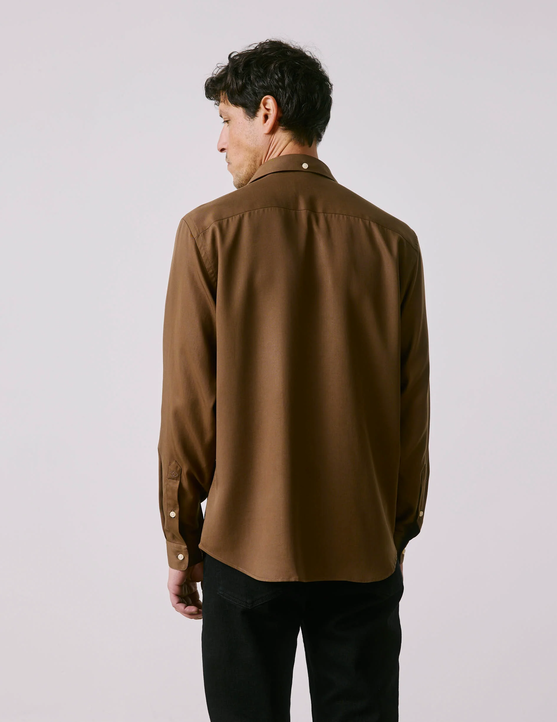Chemise Aristote marron - Image 2
