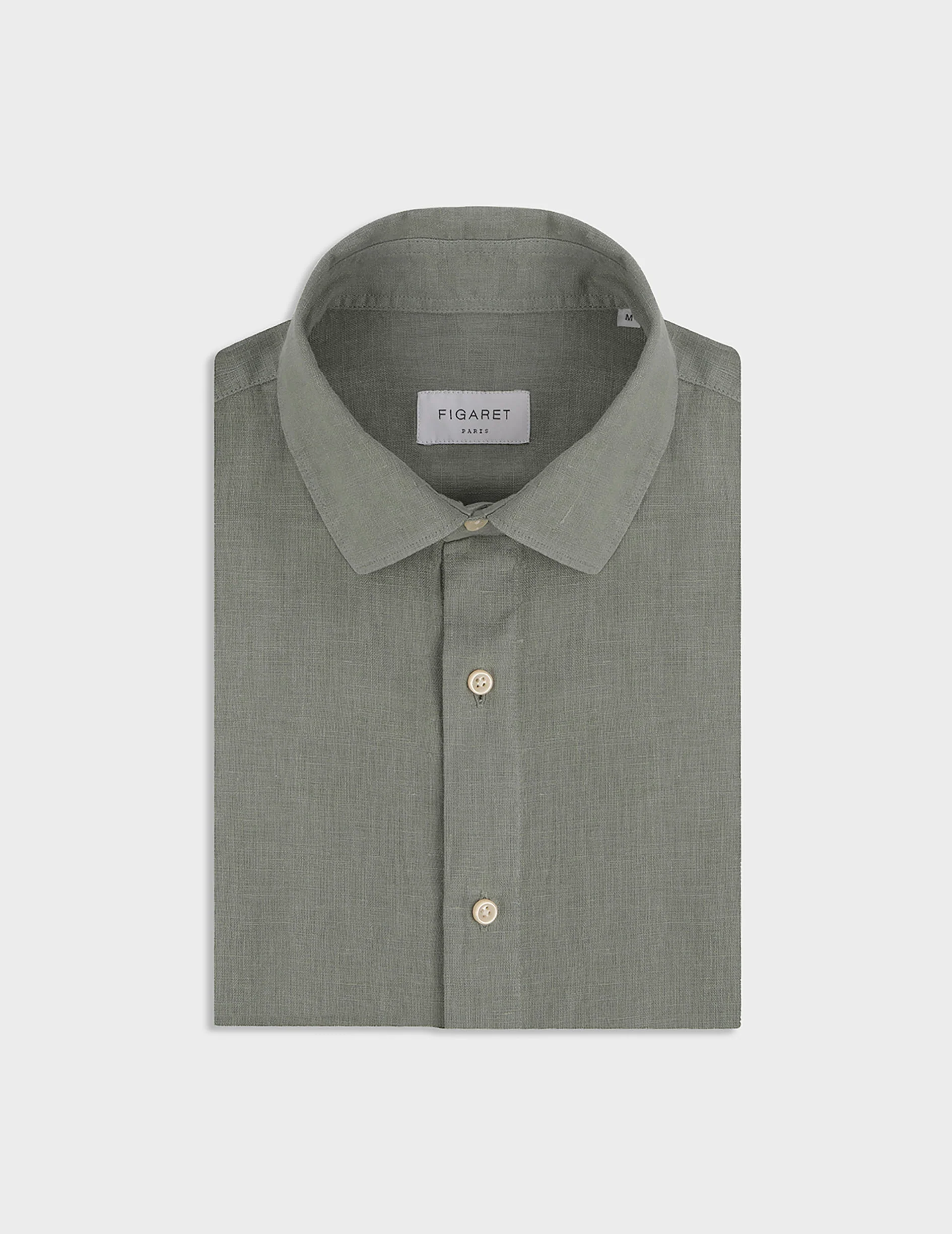 Chemise Auguste en lin vert - Image 3