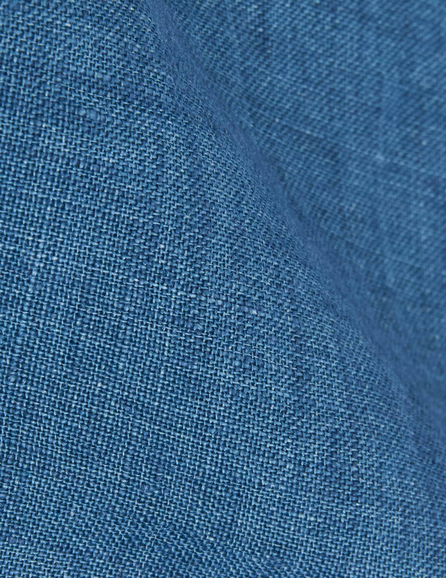 Chemise Auguste en lin bleu - Image 2