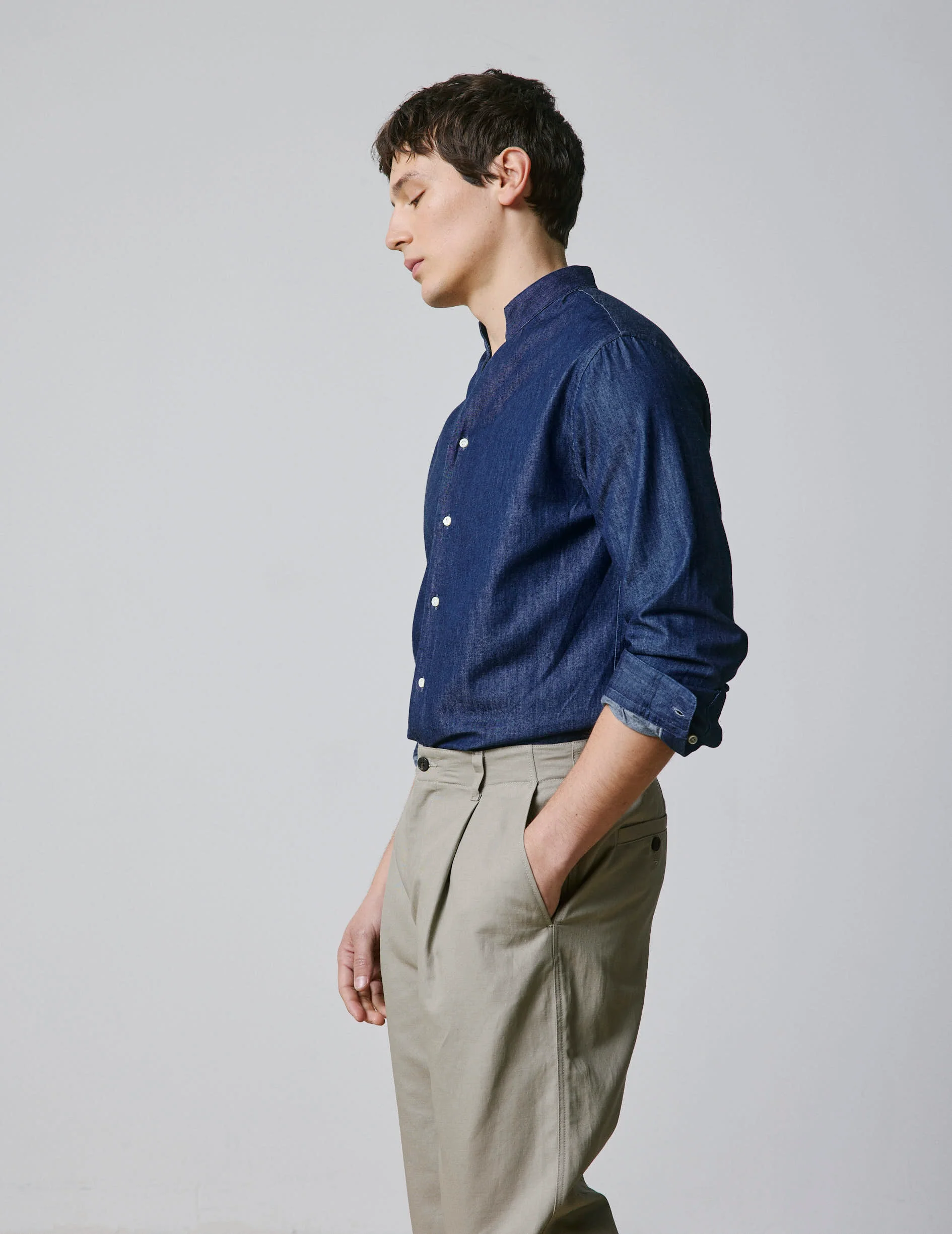 Chemise Carl en denim bleu marine - Image 3