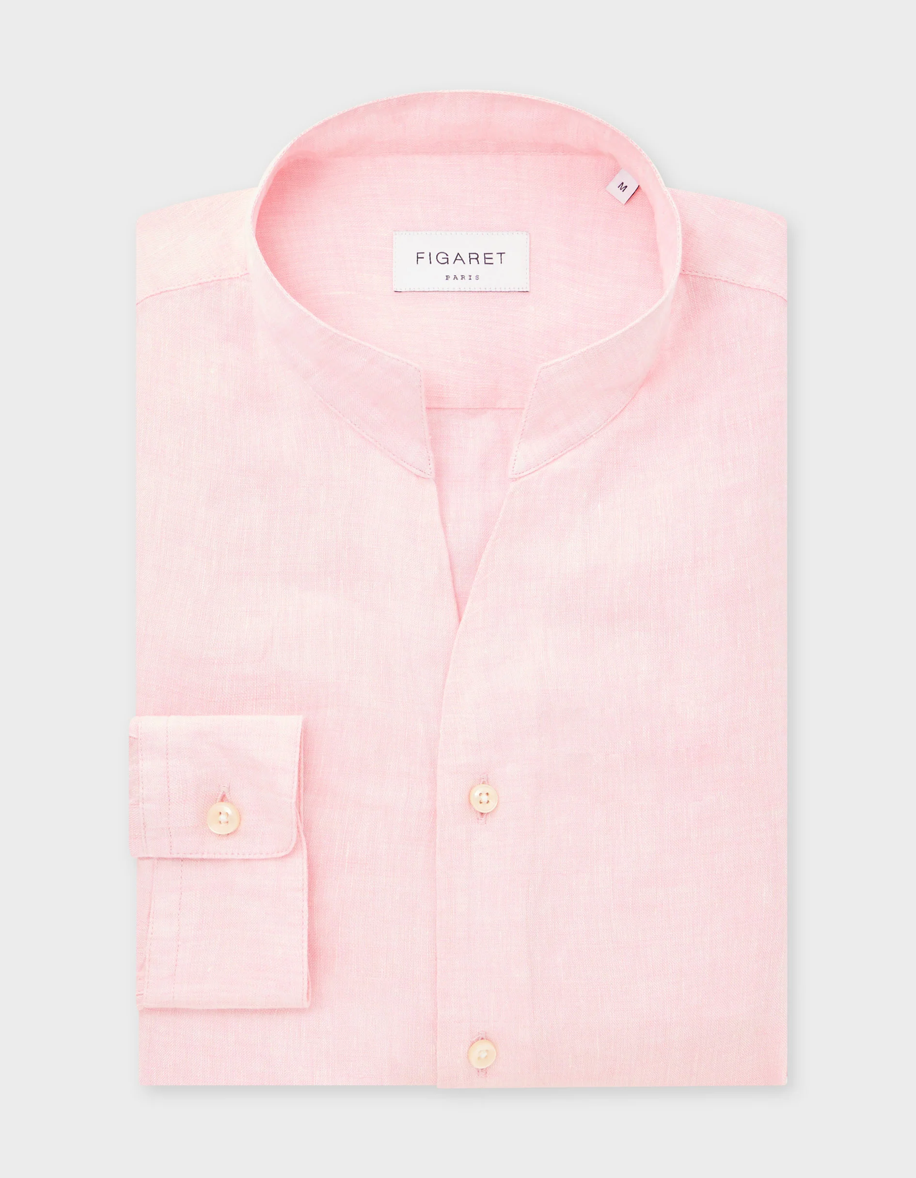 Chemise Carl en lin rose clair