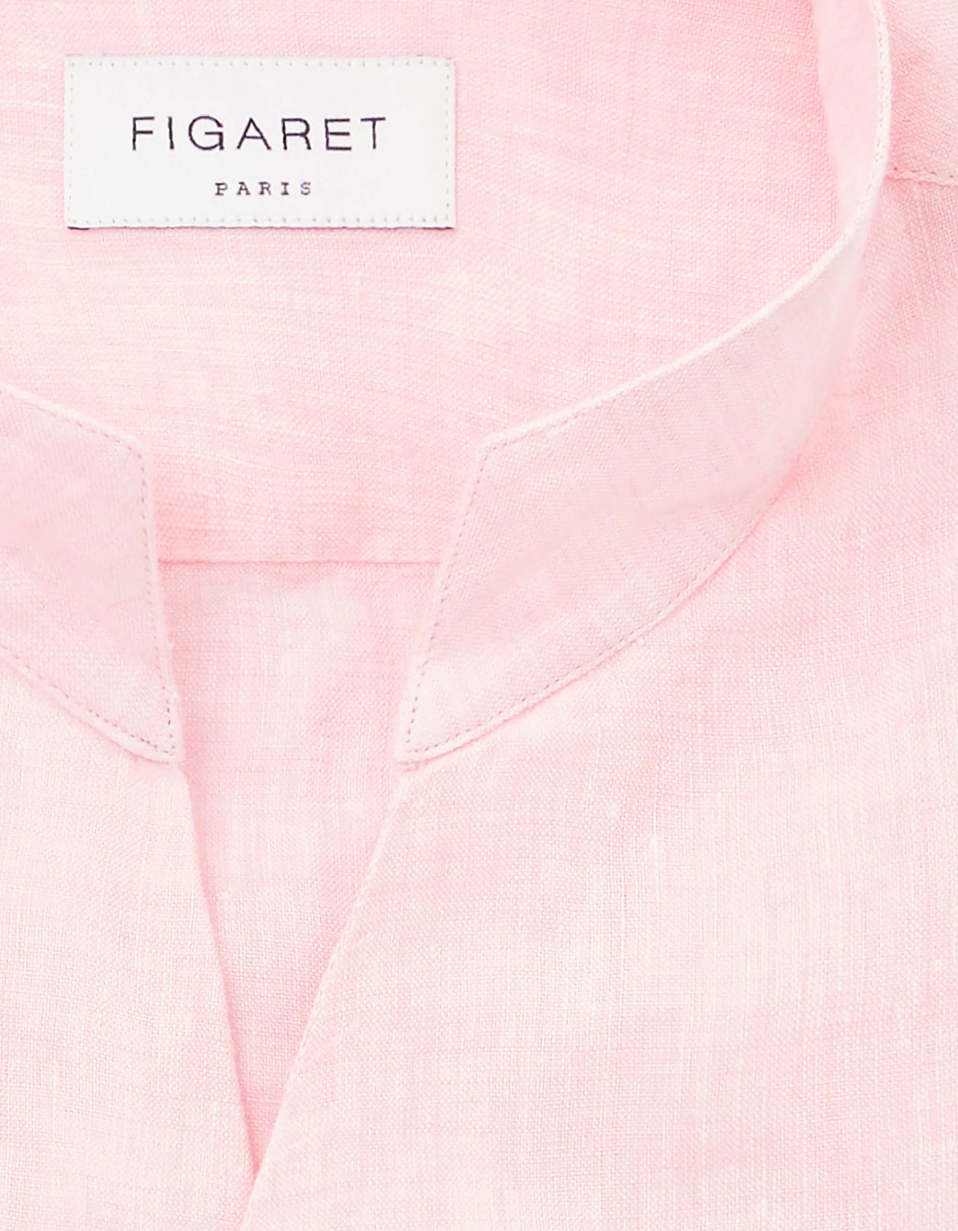 Chemise Carl en lin rose clair - Image 2