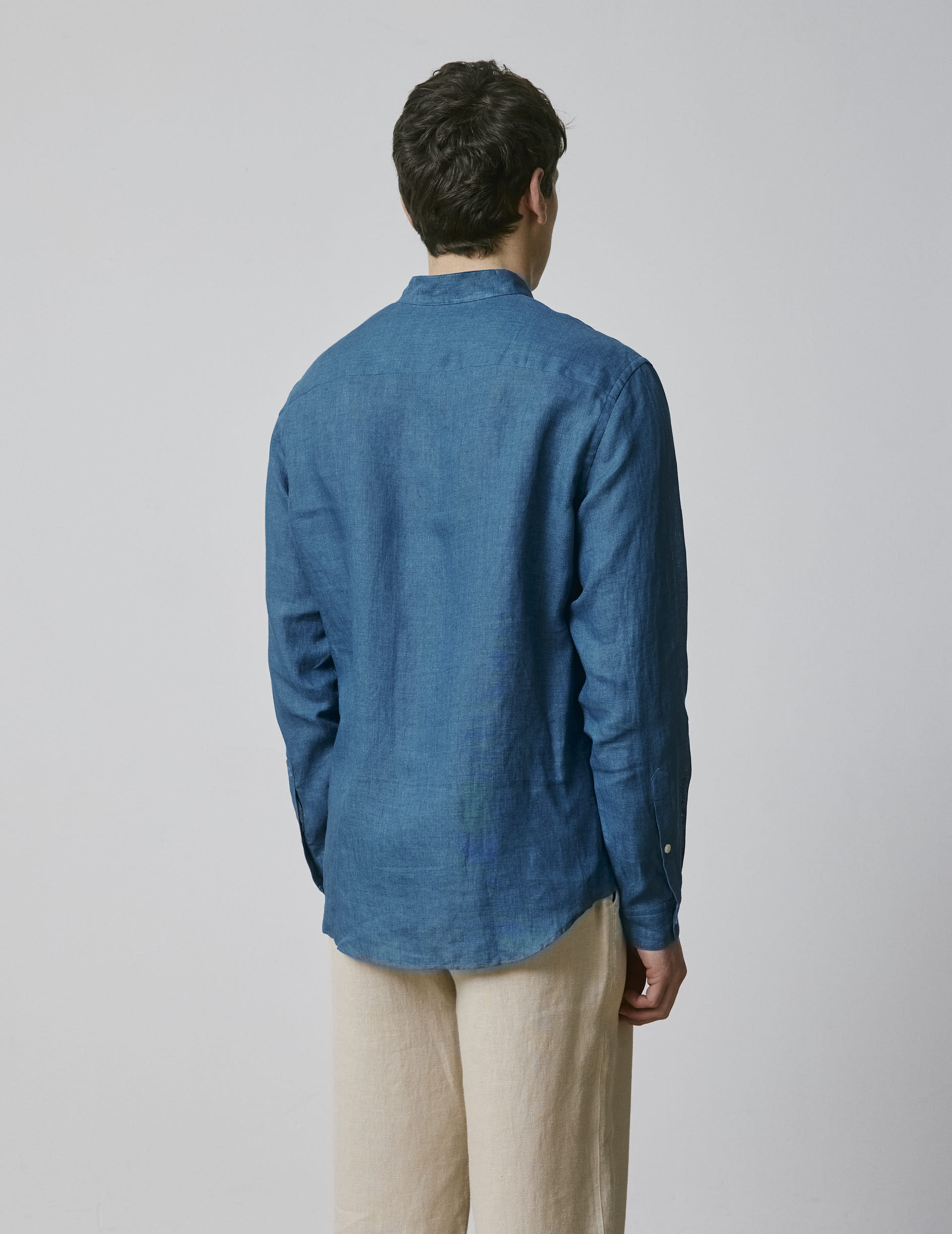 Chemise Carl en lin bleu - Image 2