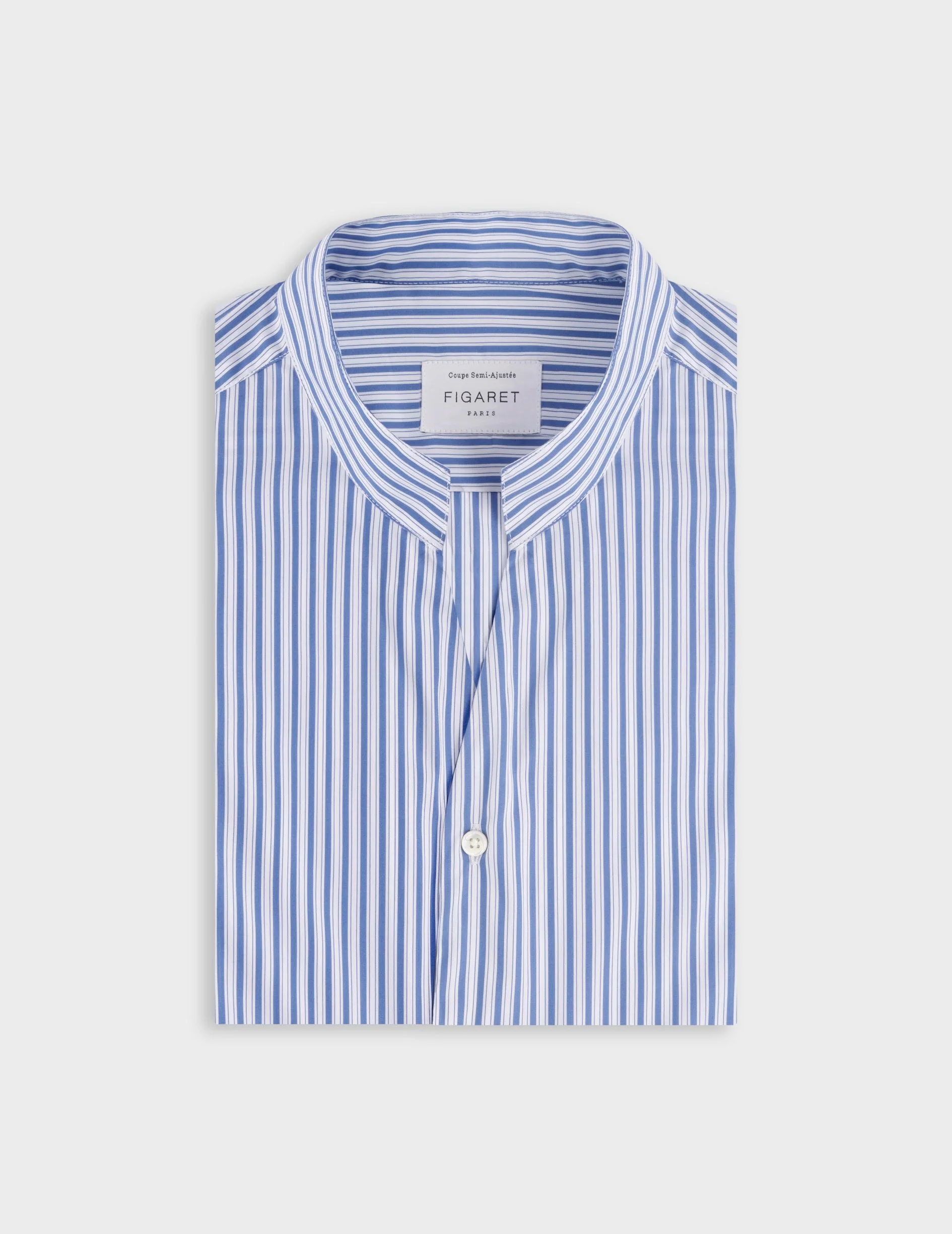 Chemise Carl rayée bleue - Image 4