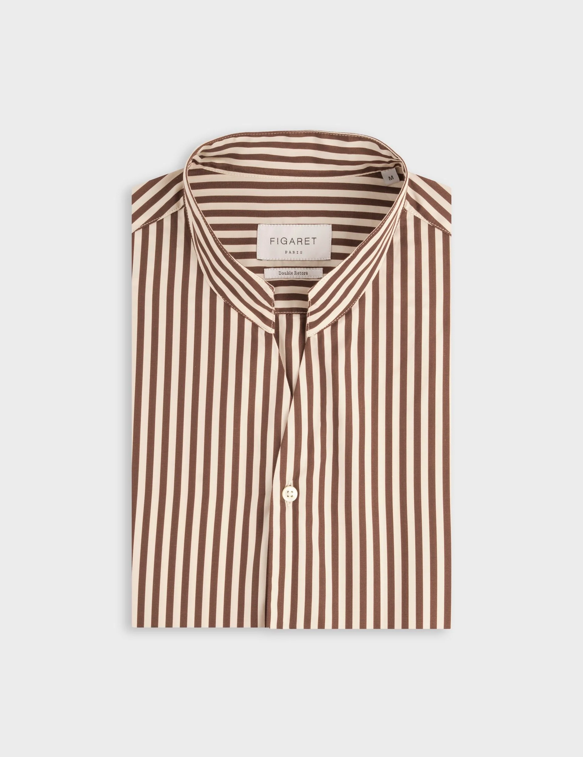 Chemise Carl rayée marron - Image 4