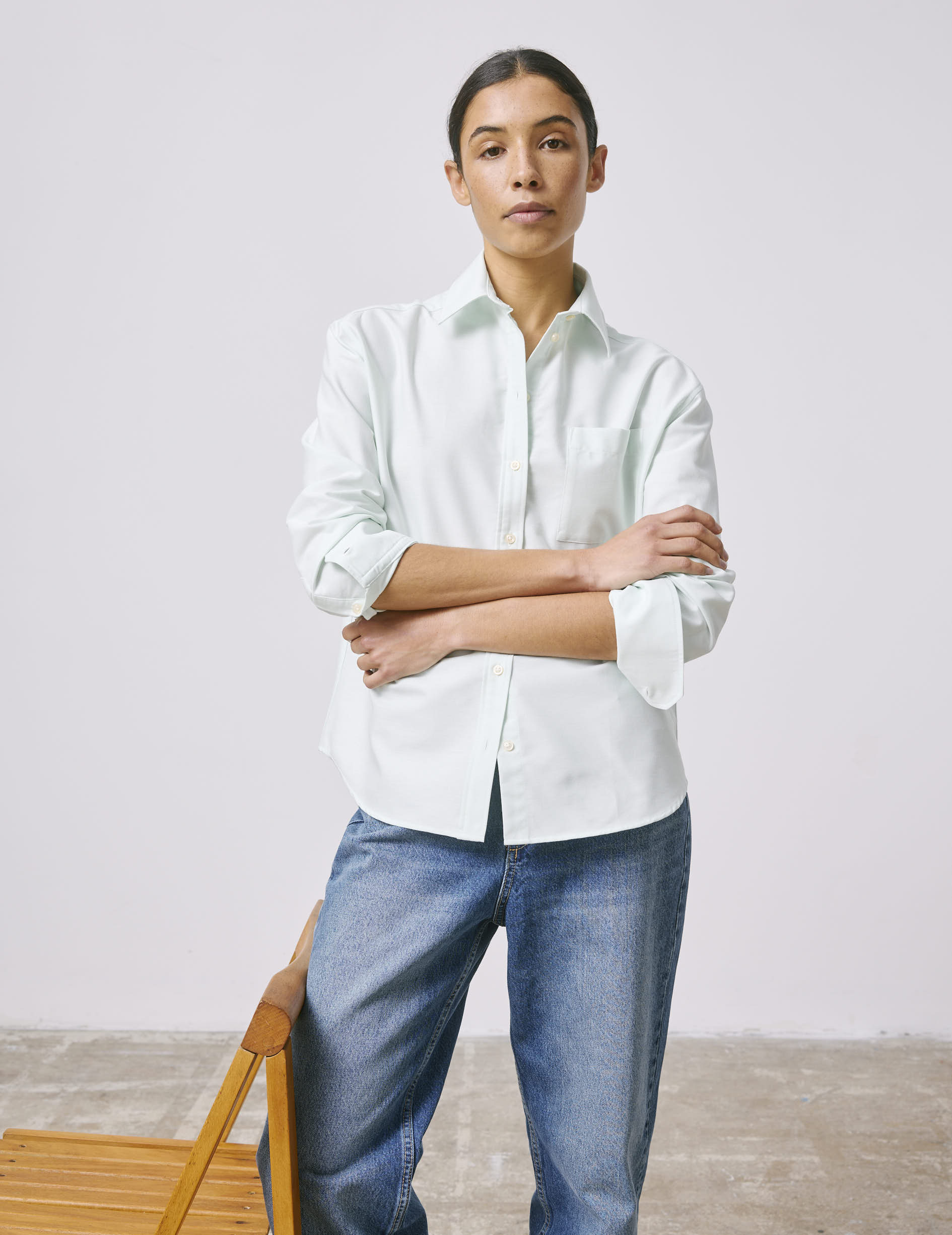 Chemise Charlotte verte - Image 3