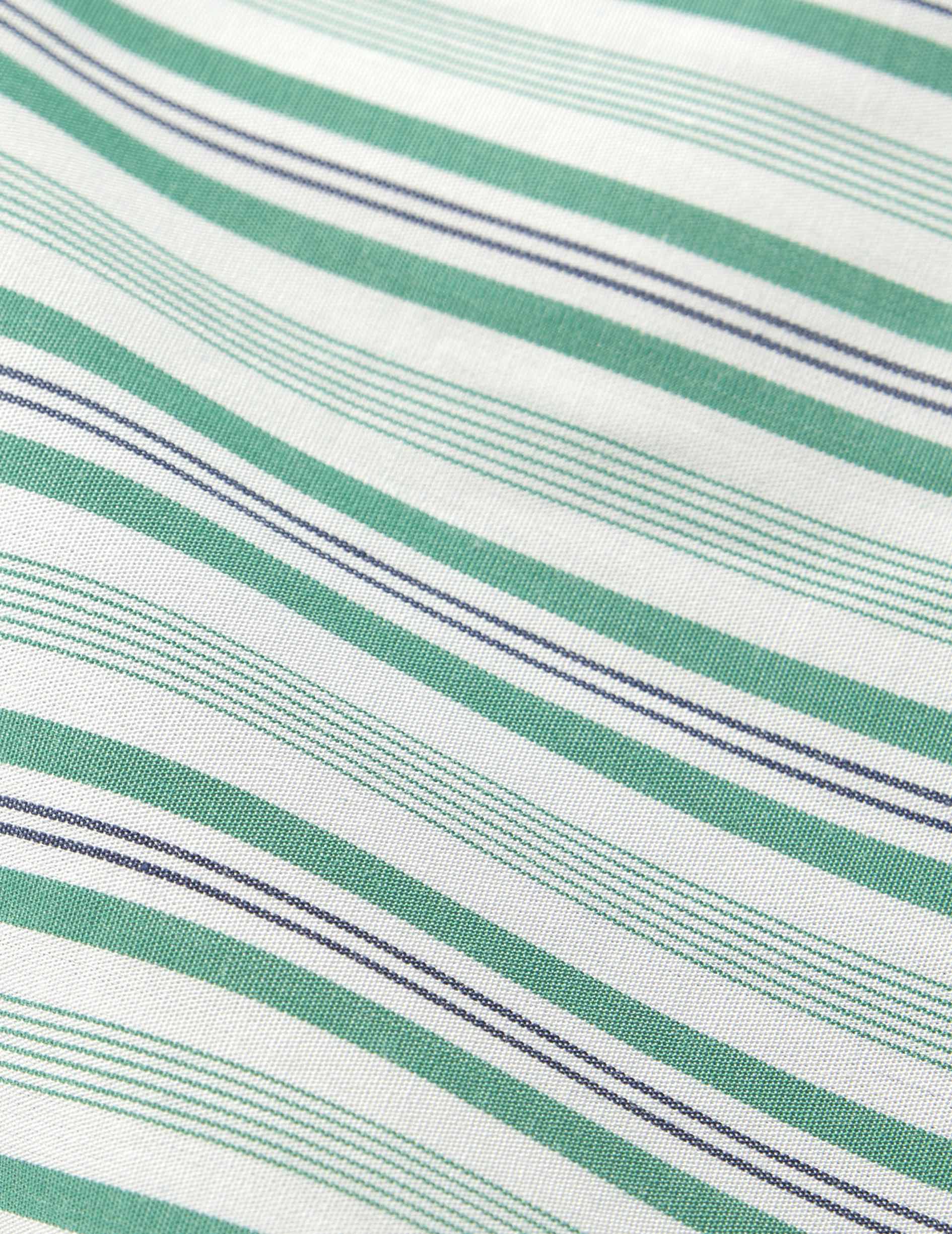 Chemise classique rayée verte - Image 2