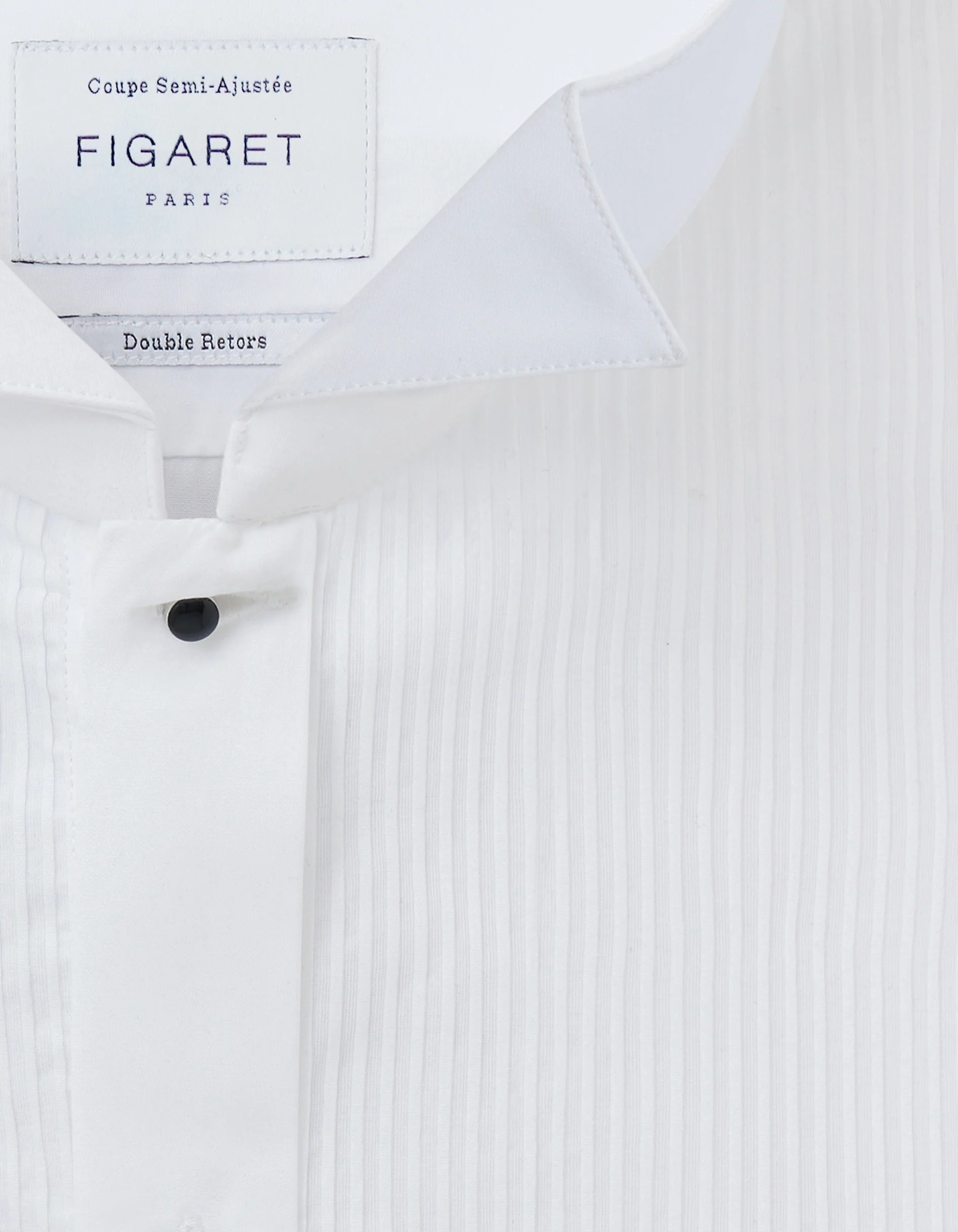 Chemise Semi-ajustée à plastron blanche - Image 3