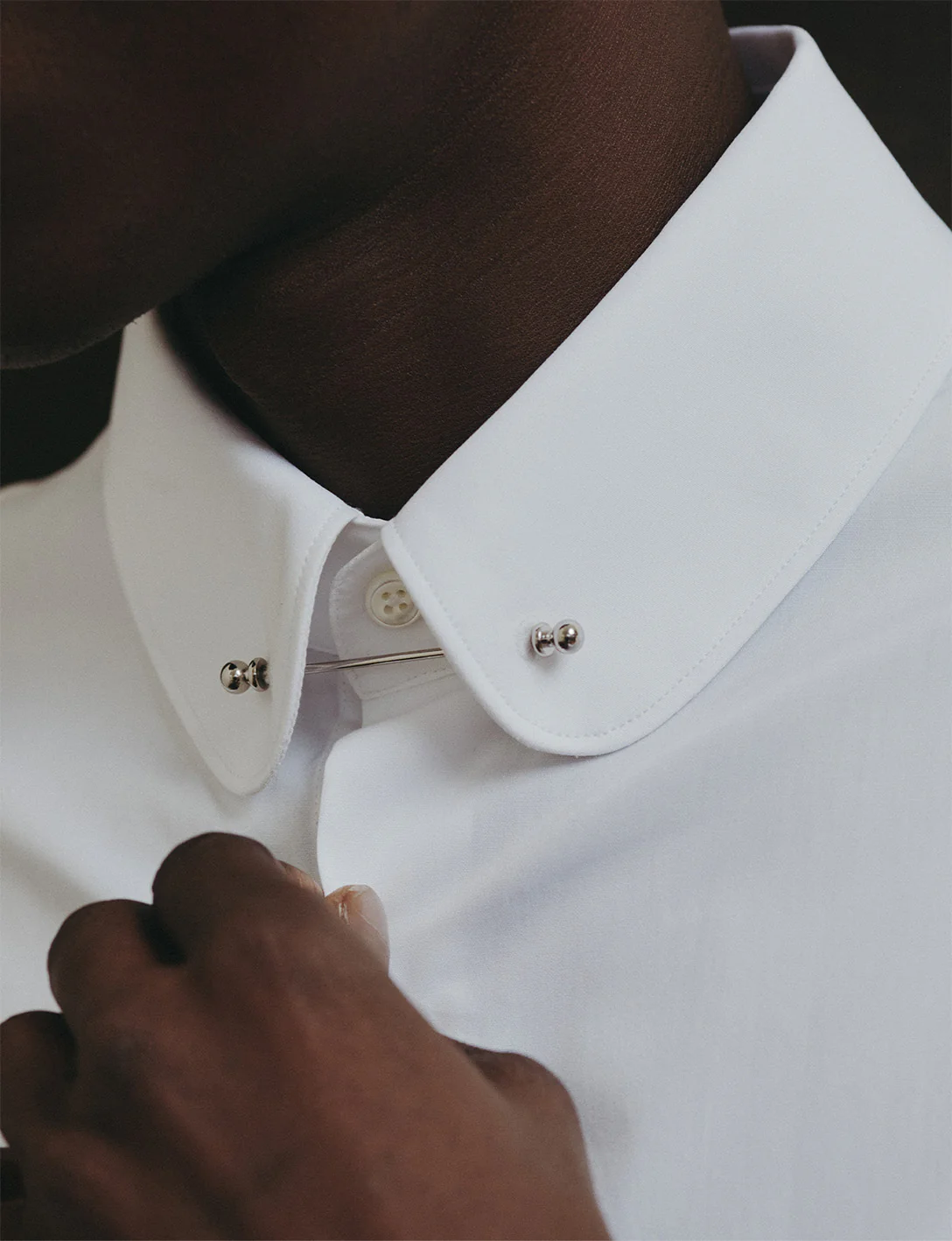 Chemise semi-ajustée blanche