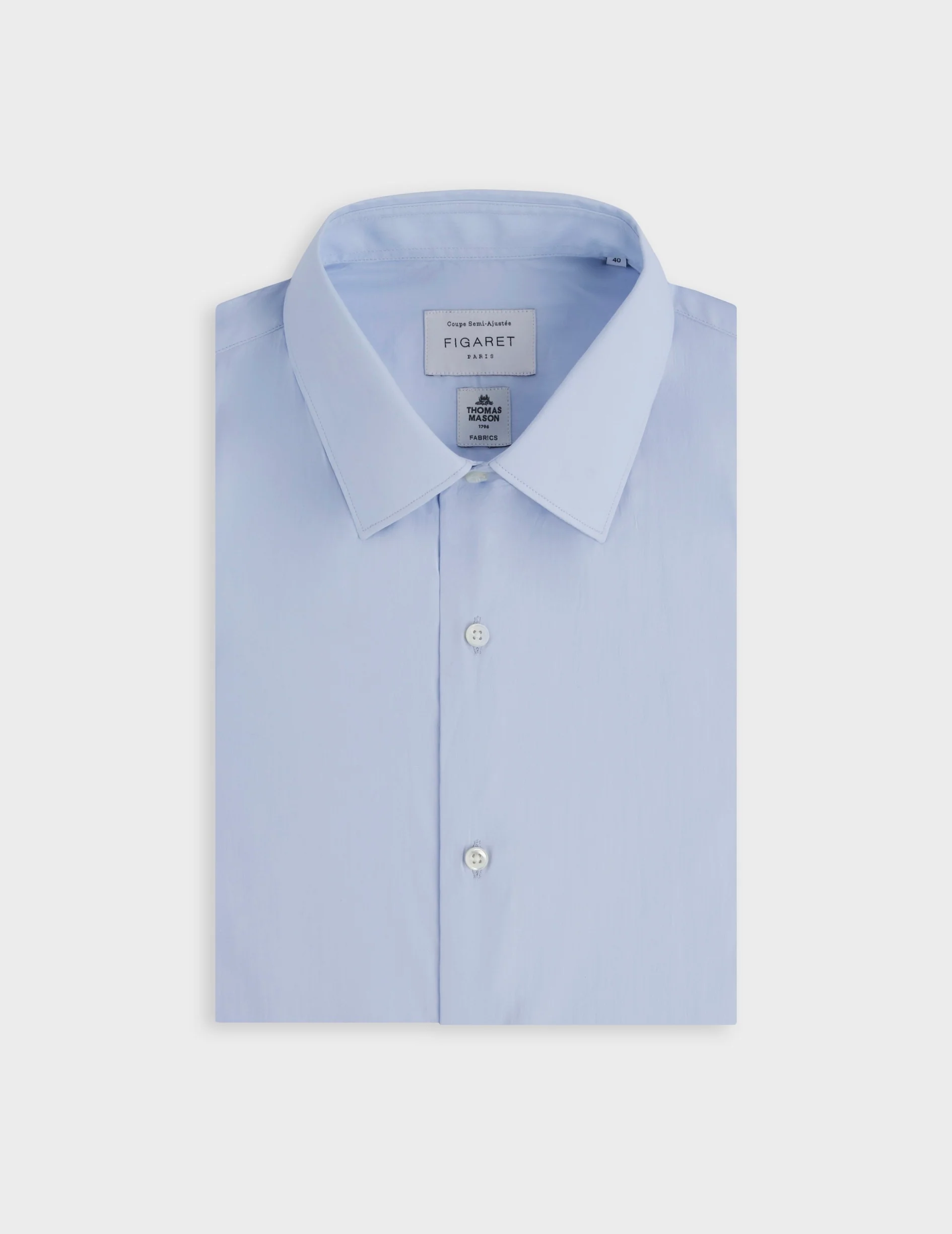 Chemise semi-ajustée Prestige bleu clair