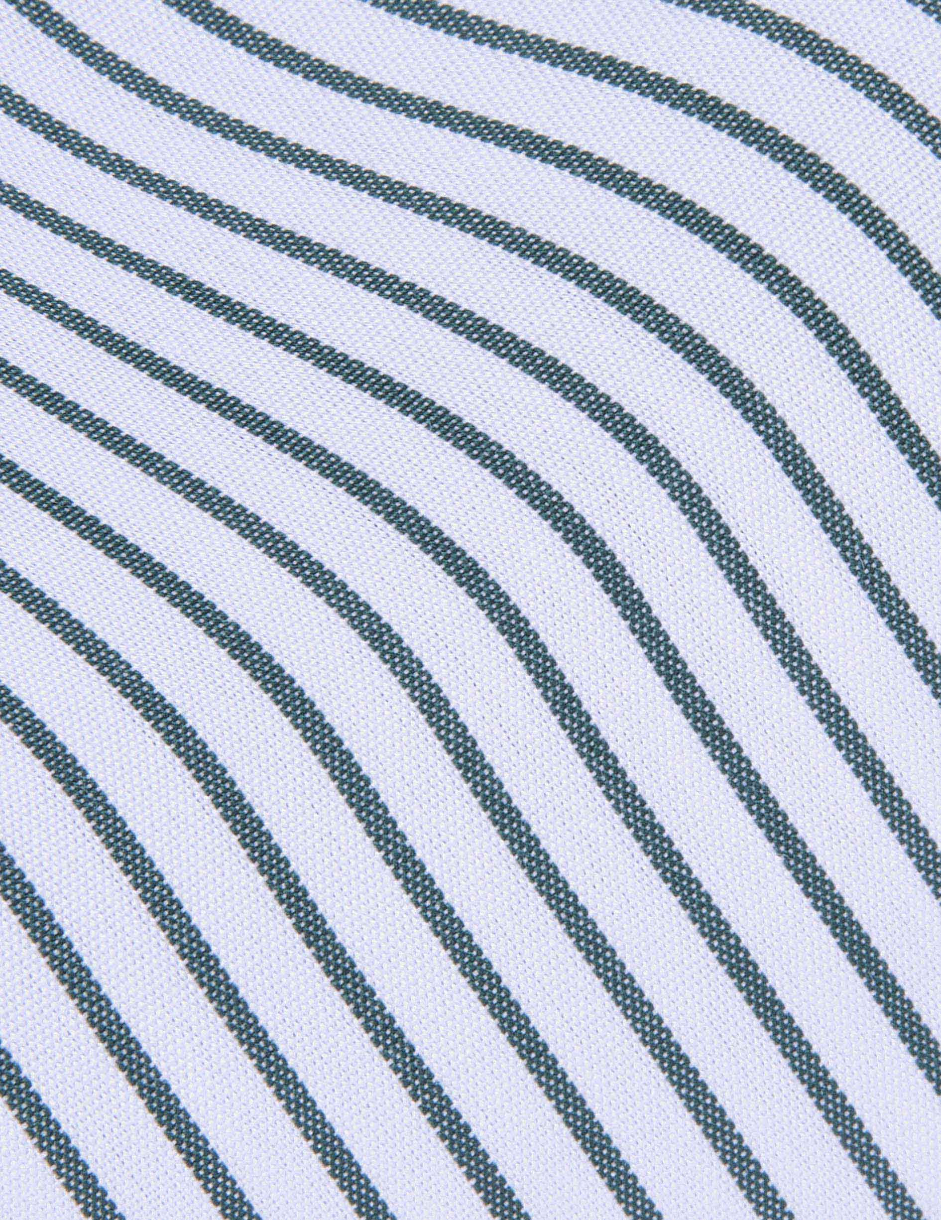 Chemise ajustée rayée vert - Image 2