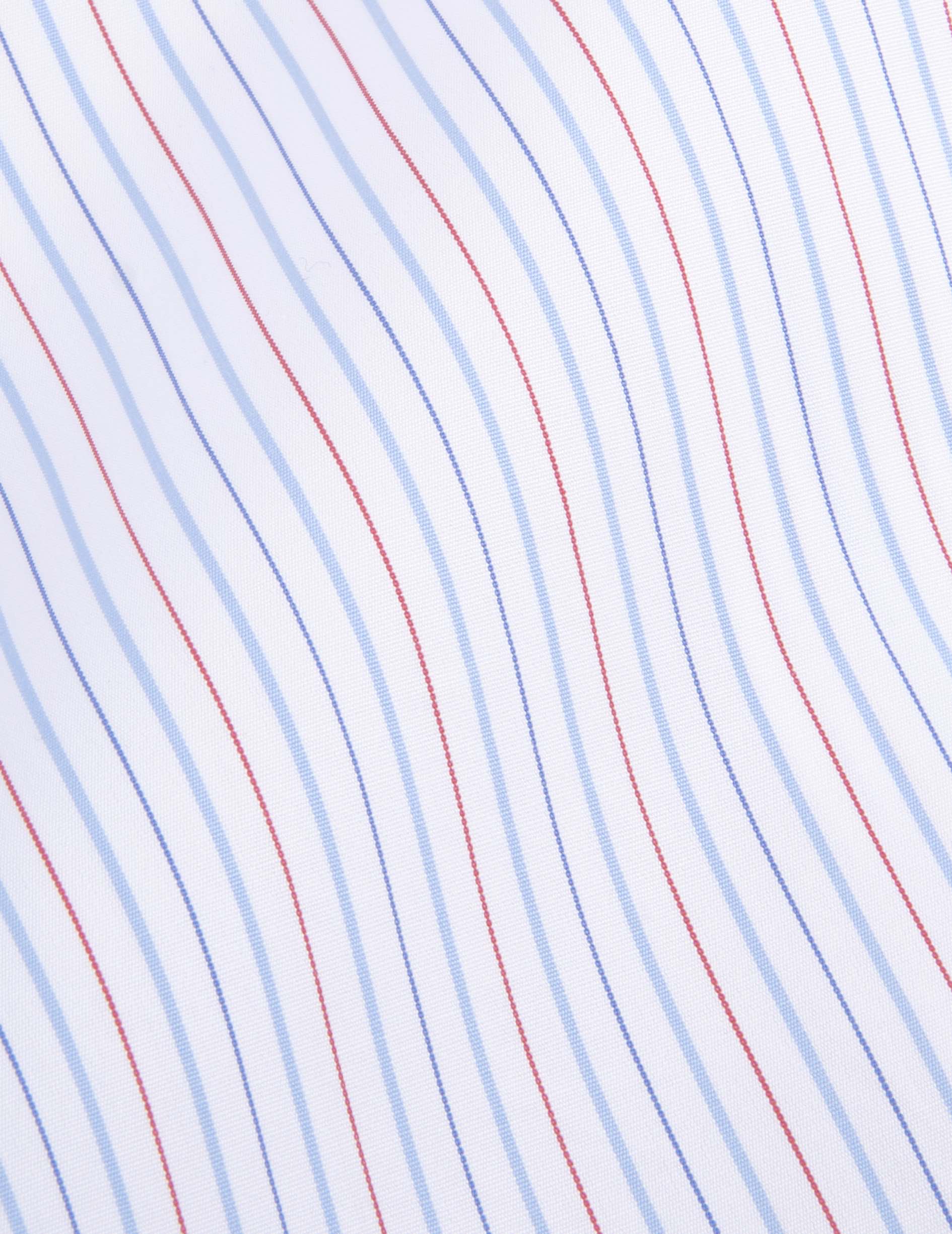 Chemise semi-ajustée rayée rouge - Image 2
