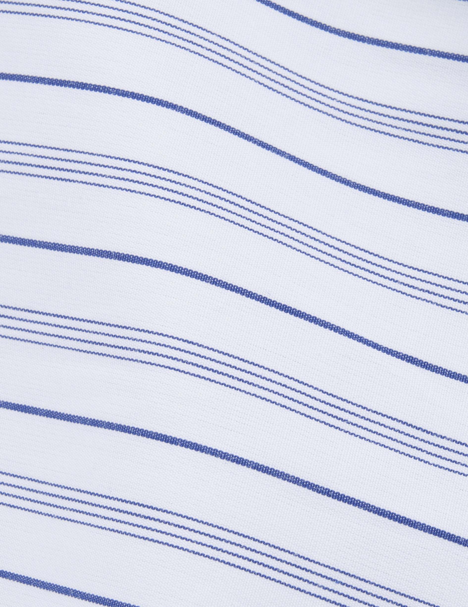 Chemise semi-ajustée rayée marine - Image 2