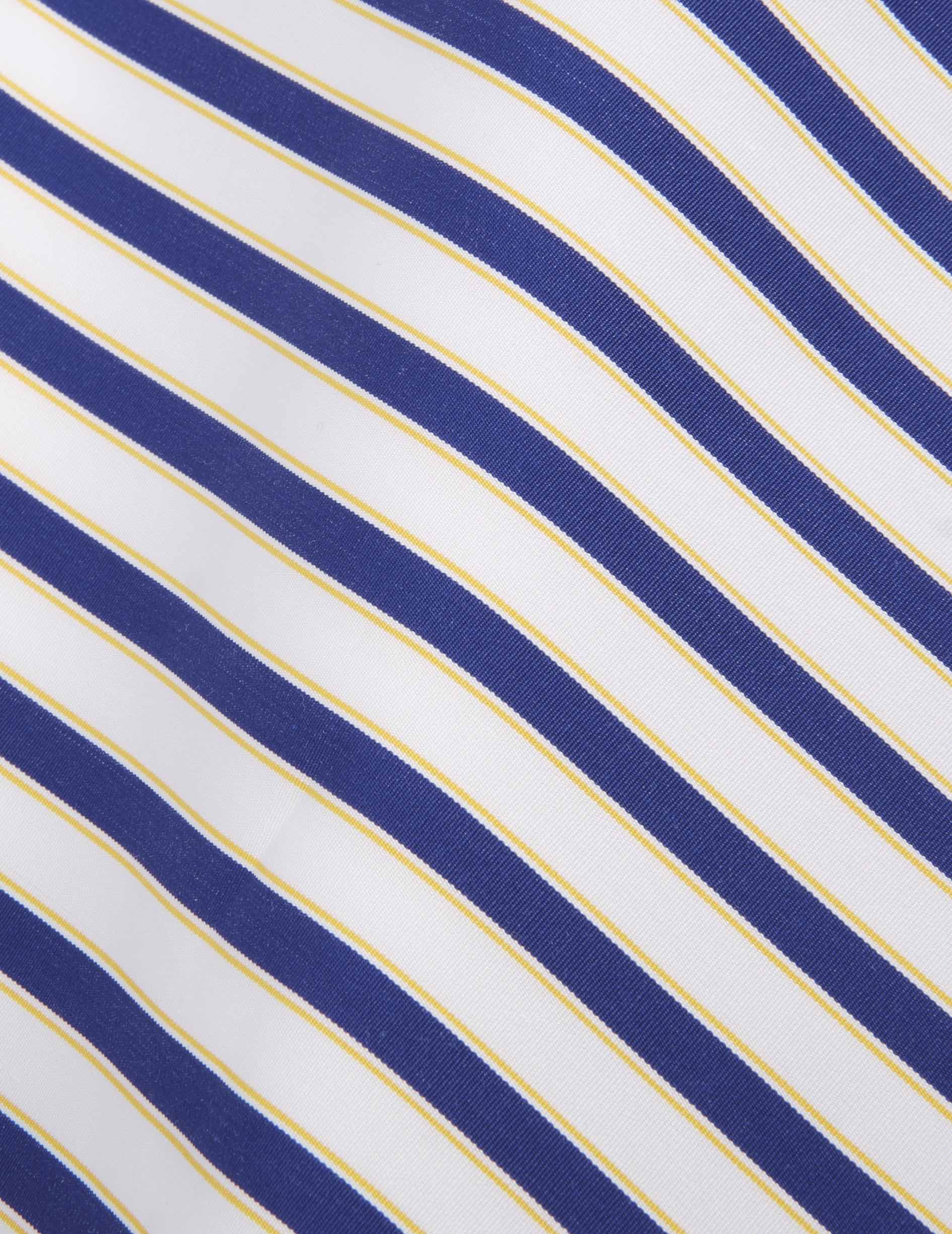 Chemise semi-ajustée rayée bleue - Image 2