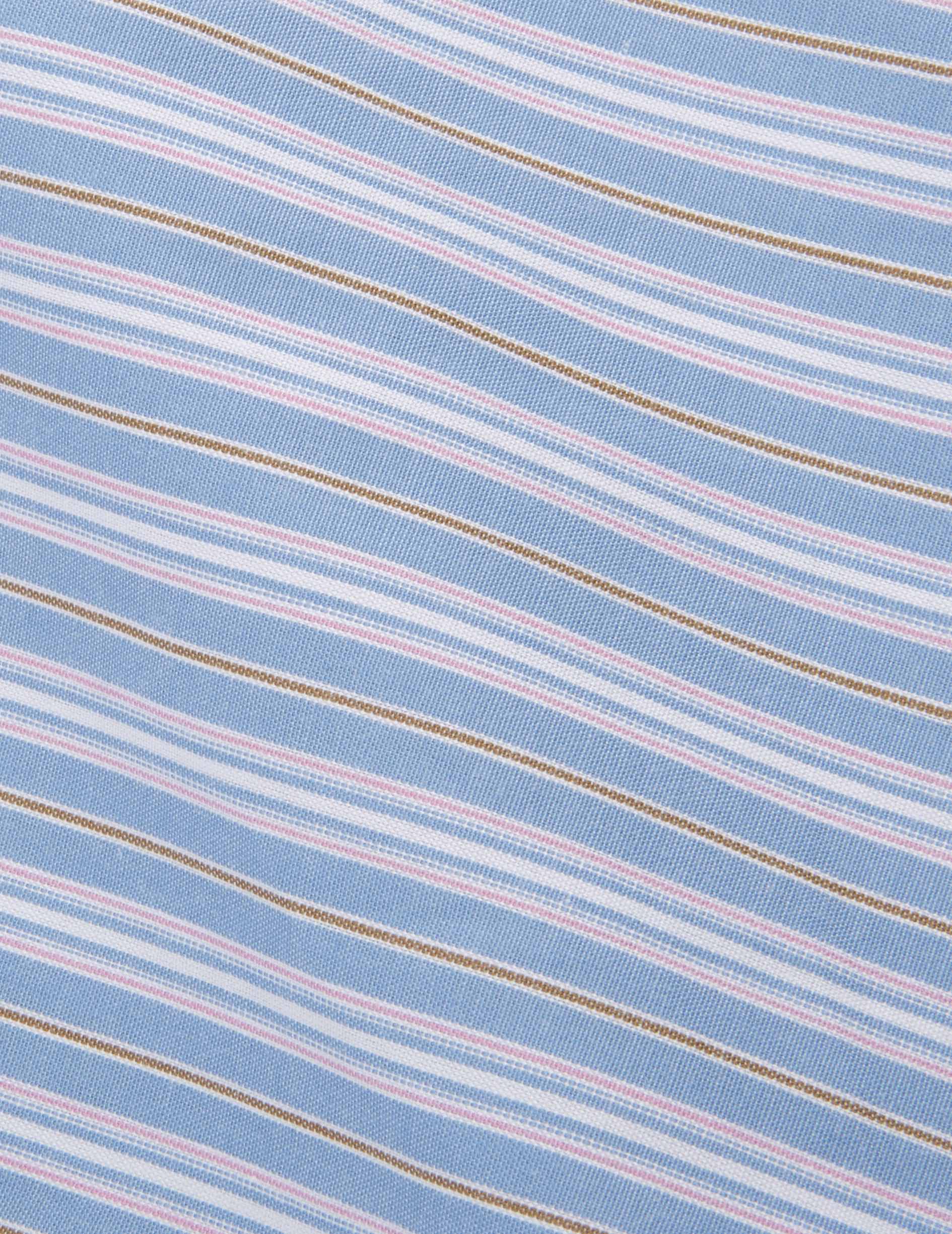 Chemise semi-ajustée rayée bleue - Image 2