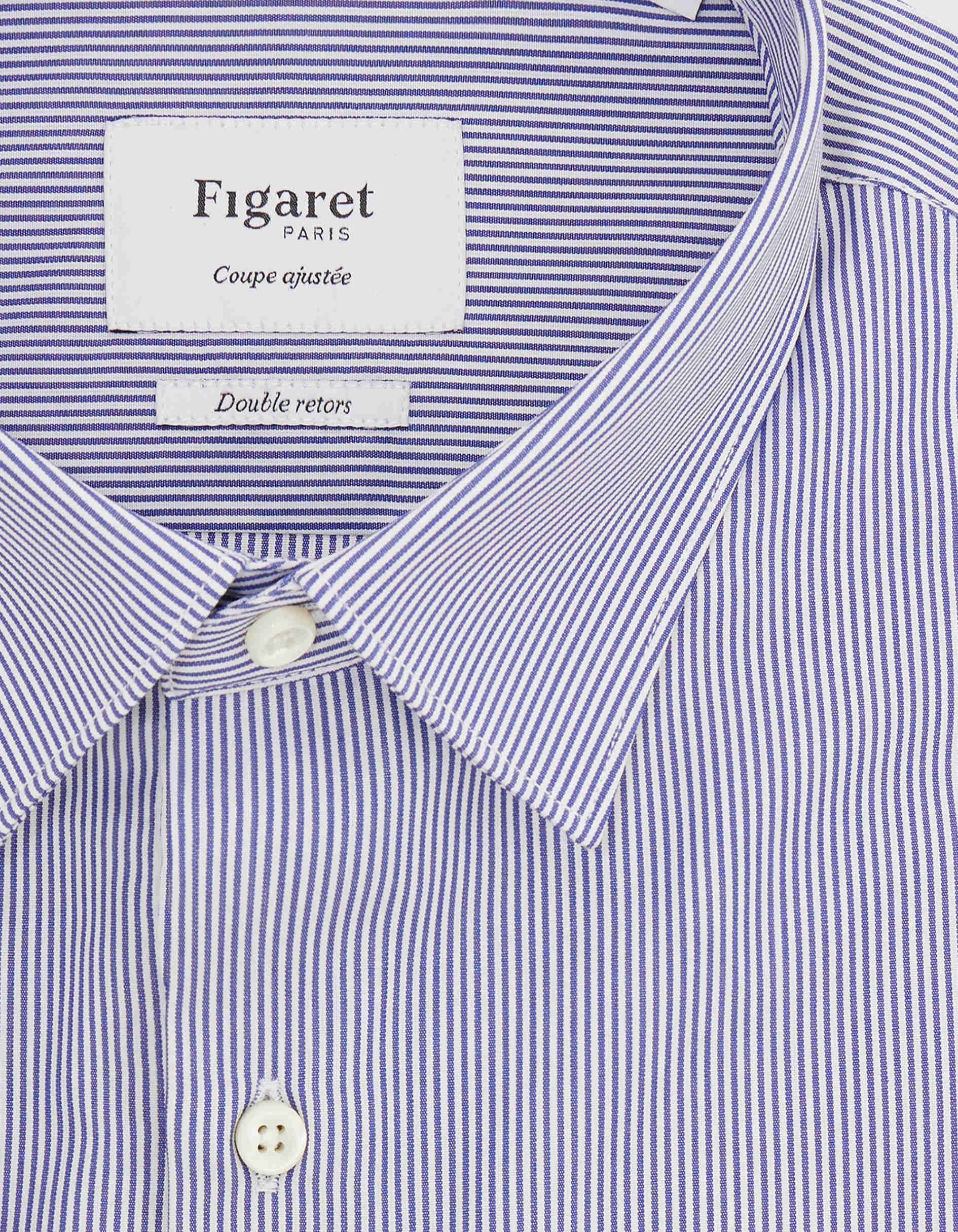 Chemise Ajustée rayée bleue - Image 2