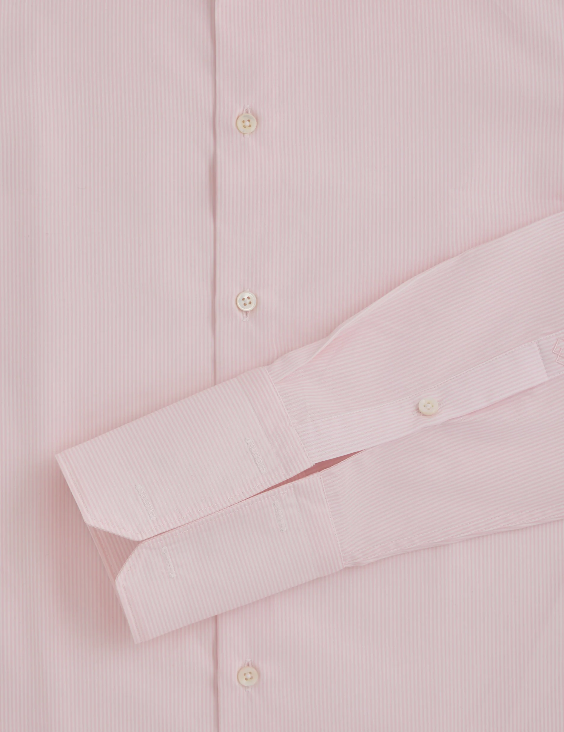 Chemise semi-ajustée rayée rose - Image 2