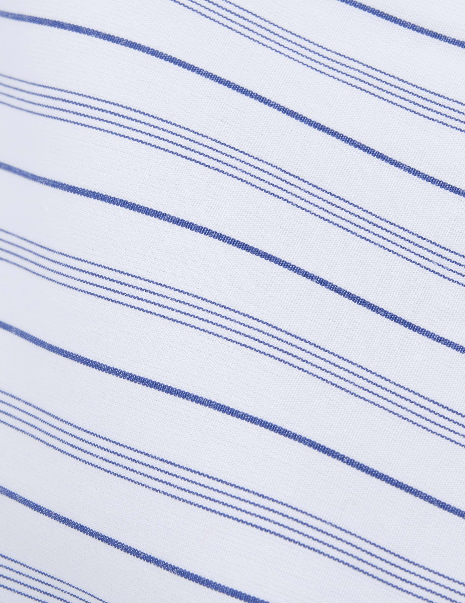 Chemise ajustée rayée bleu marine - Image 2