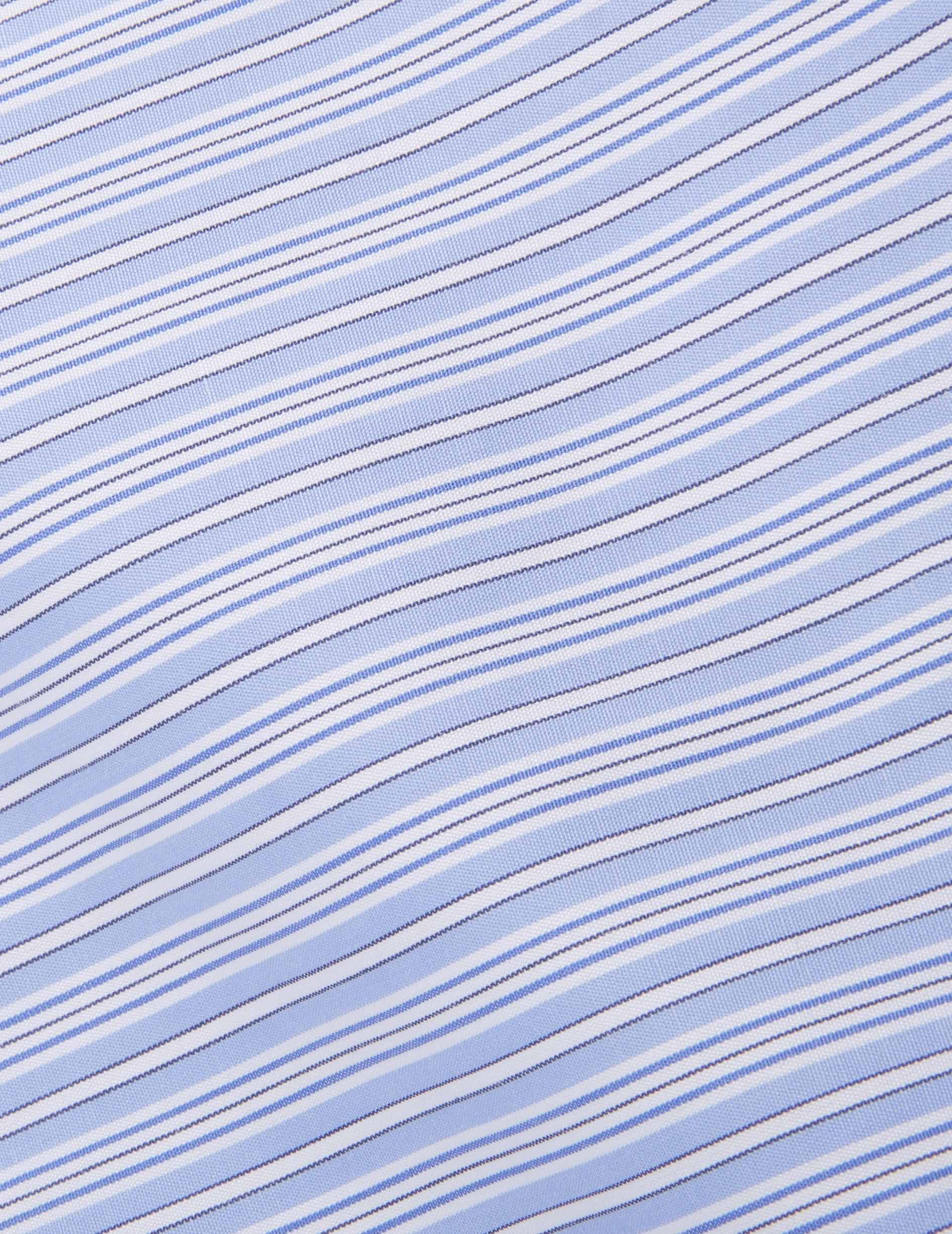 Chemise ajustée rayée bleue - Image 2
