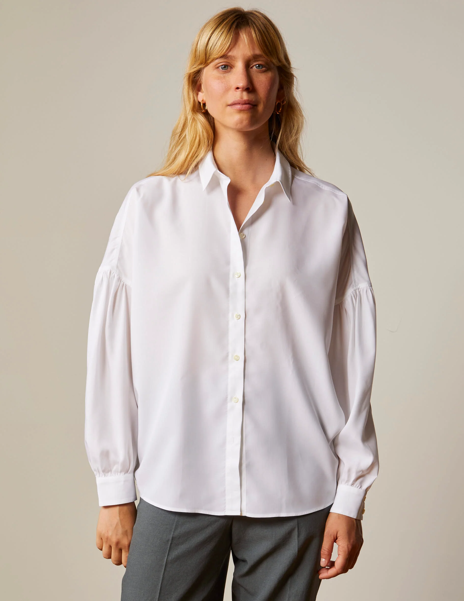 Chemise oversize Cristal blanche - Image 4