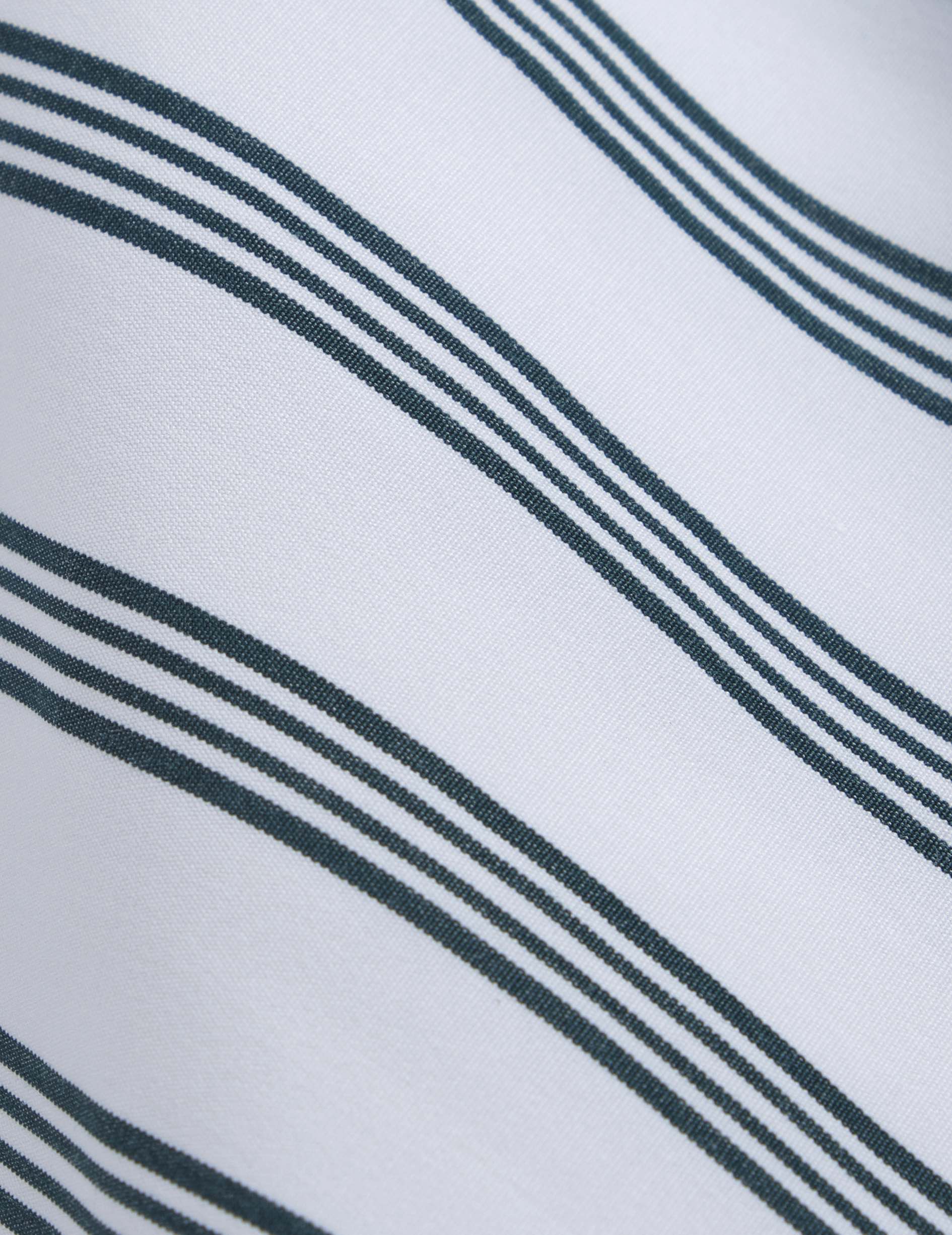 Chemise oversize Delina rayée verte foncée - Image 6