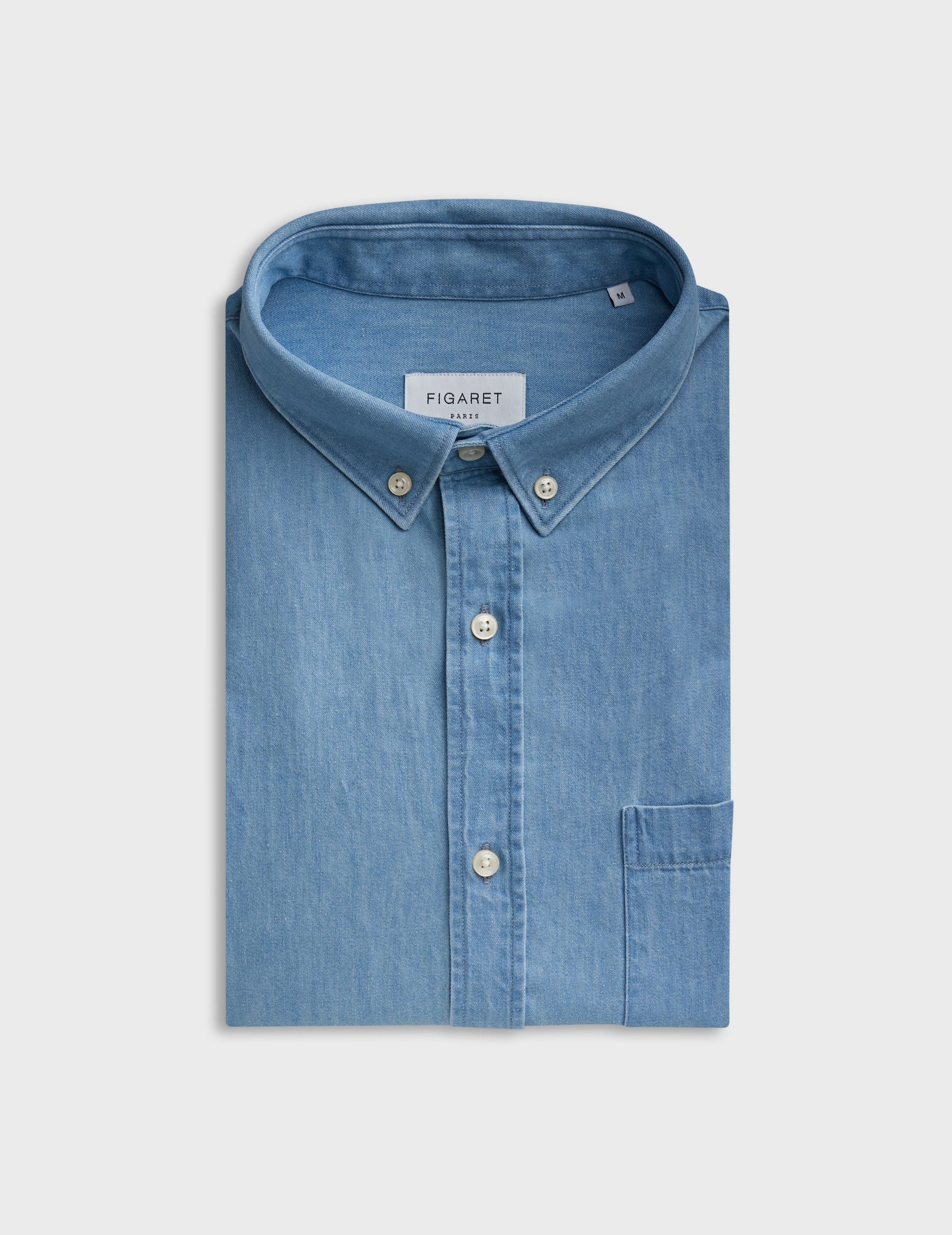 Chemise gabriel en denim bleu - Image 6