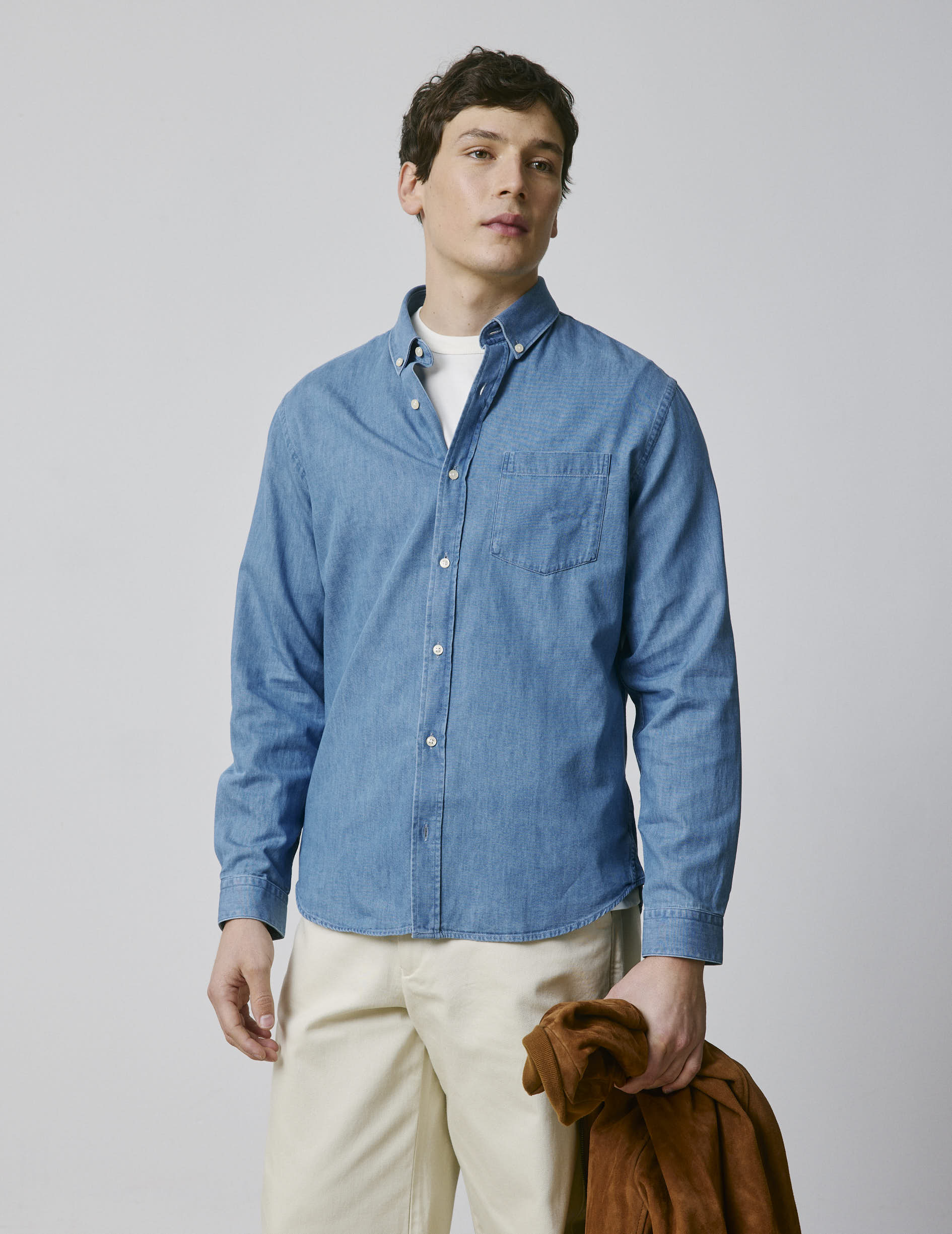 Chemise gabriel en denim bleu - Image 5