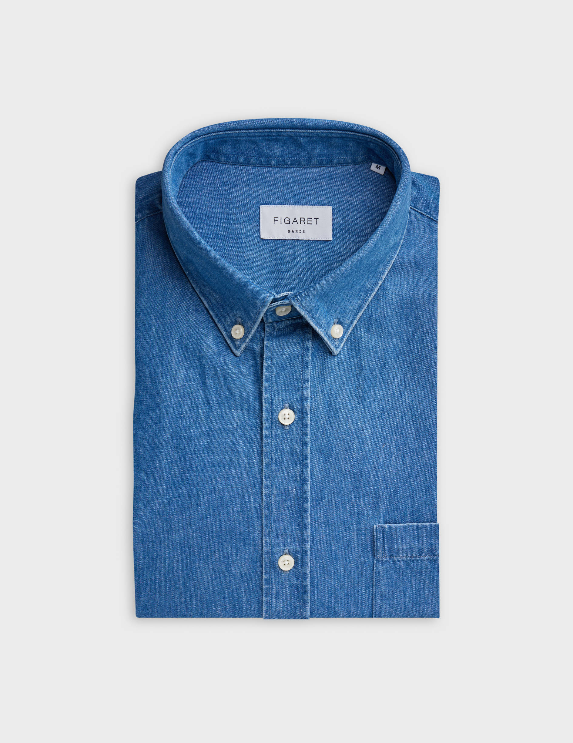 Chemise gabriel en denim bleu - Image 8
