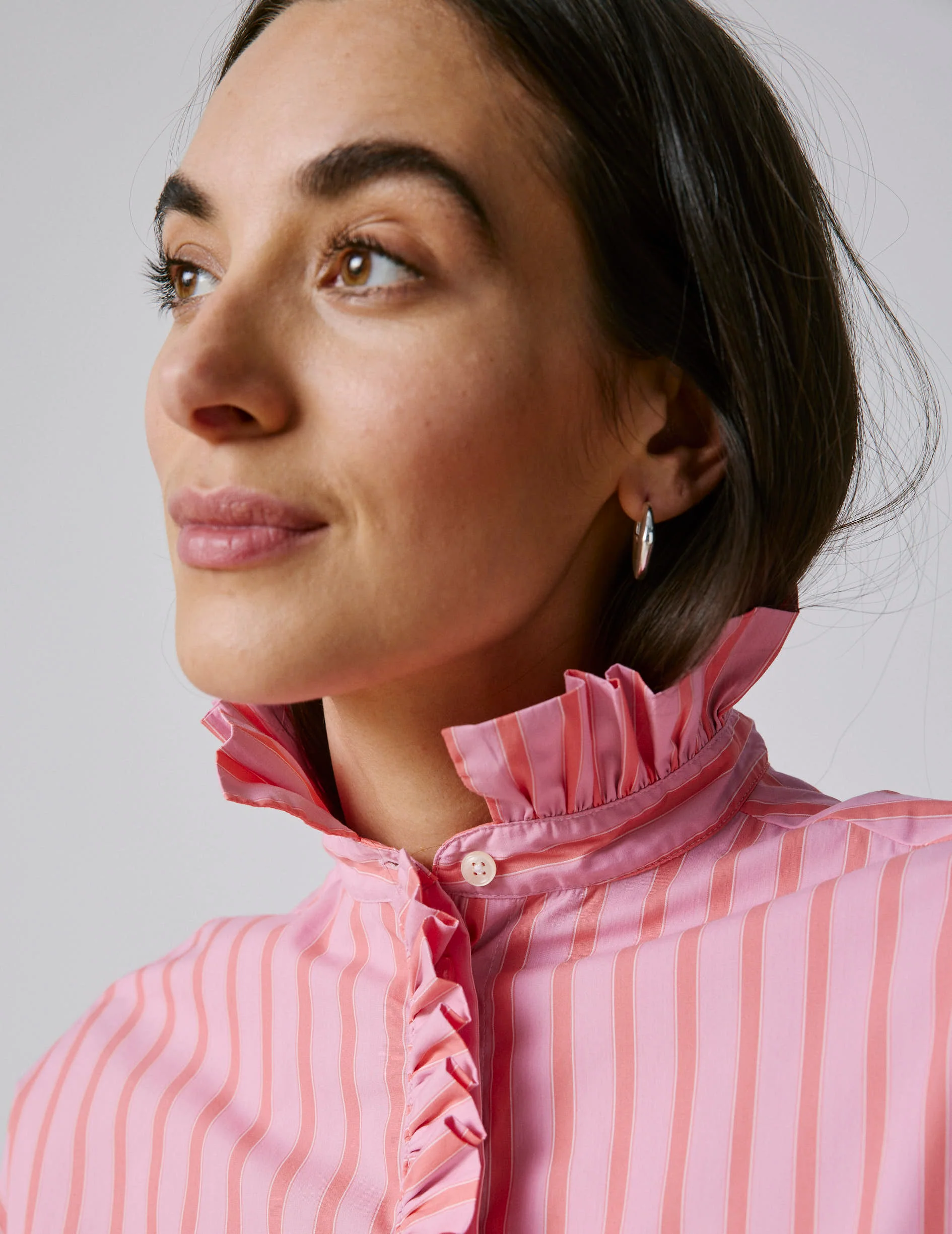 Chemise Greta rayée rose - Image 3