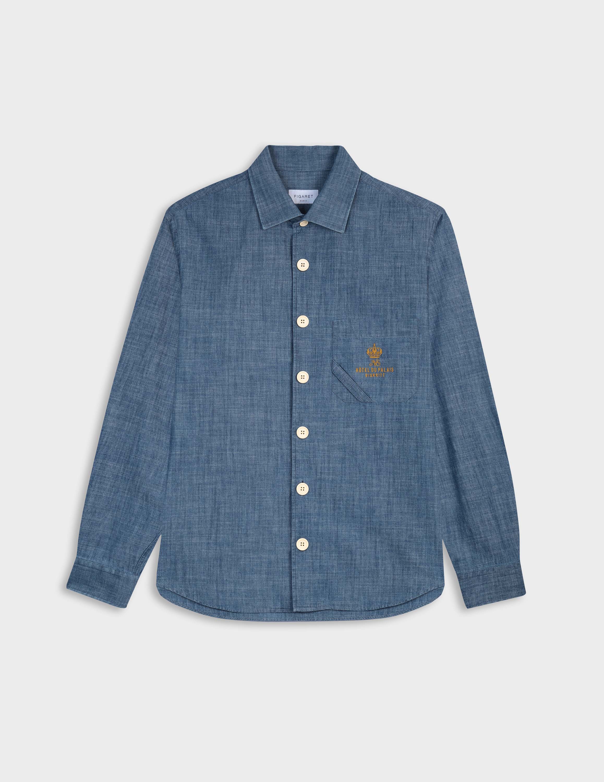 Chemise mixte Guéthary bleue - Image 10