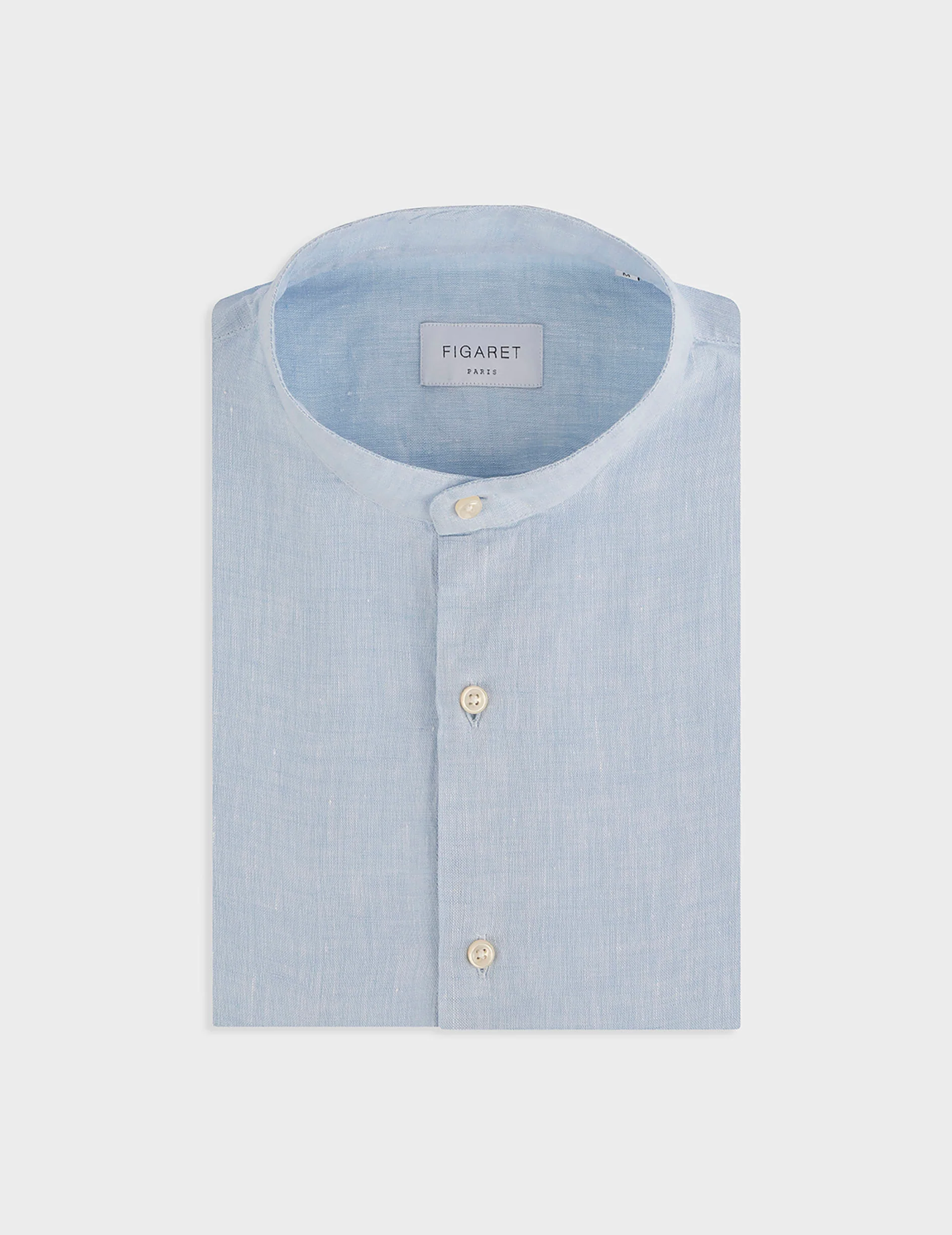 Chemise Herwin en lin bleu - Image 3
