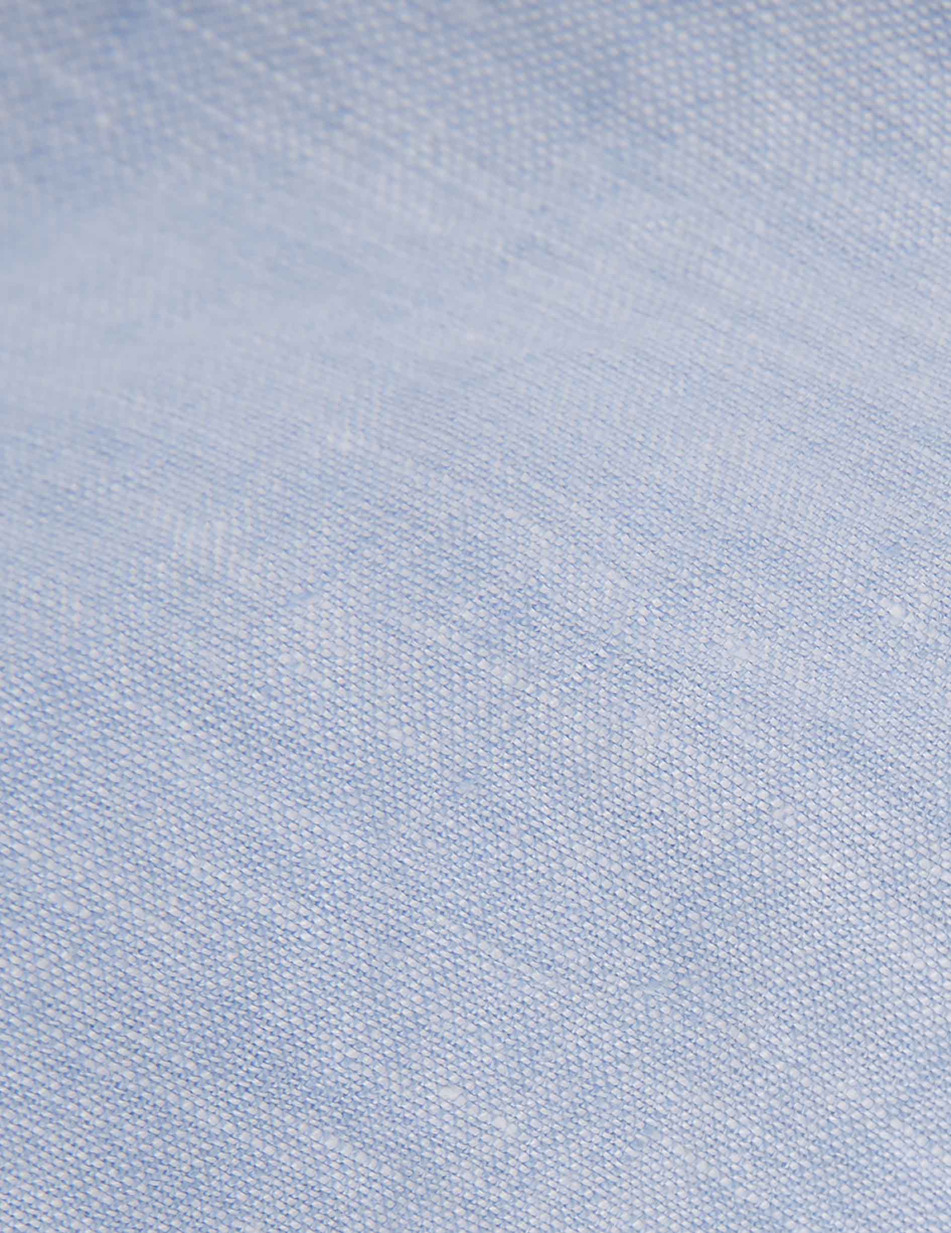 Chemise Herwin en lin bleu - Image 4