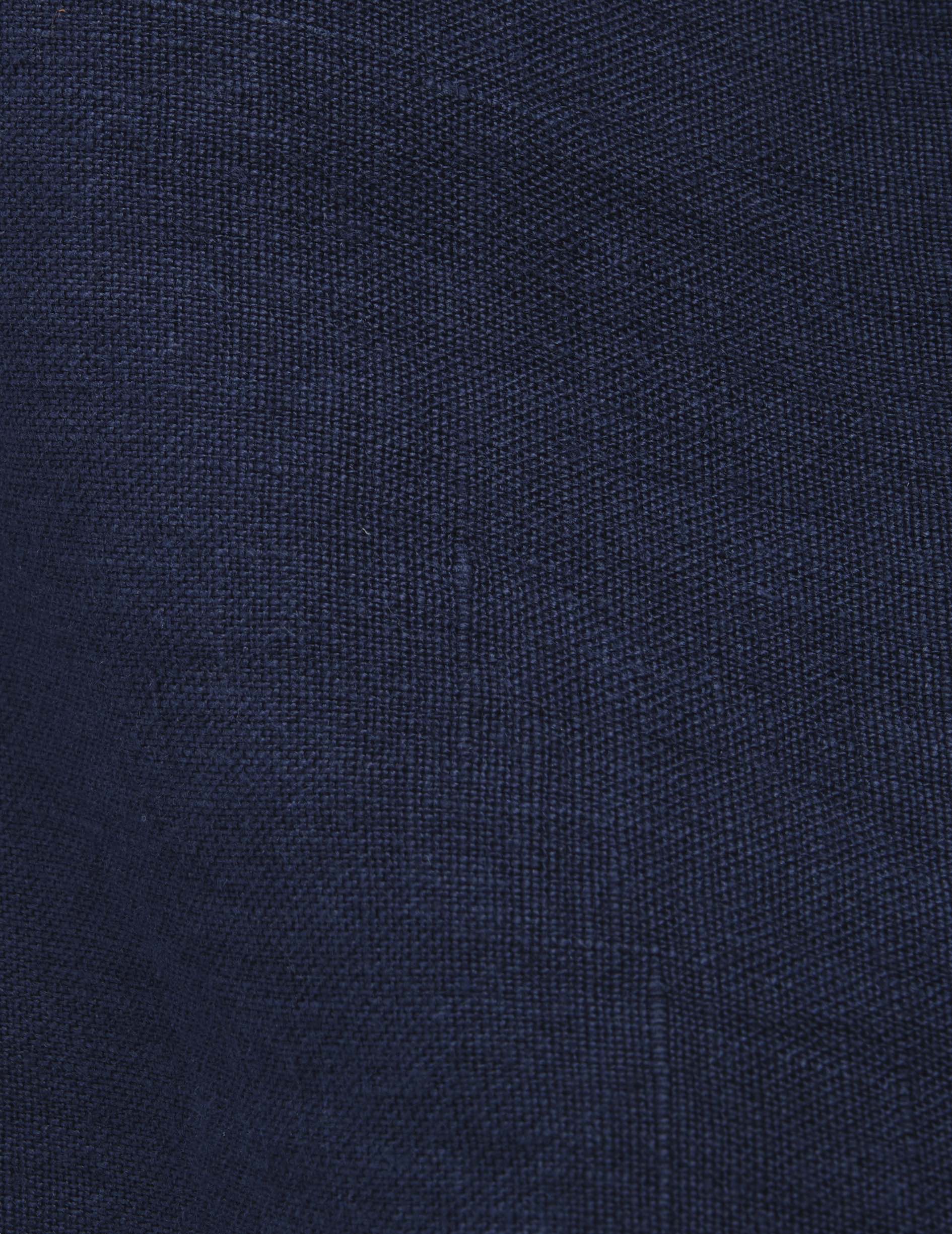 Chemise Popover Hilario en lin bleu marine - Image 7