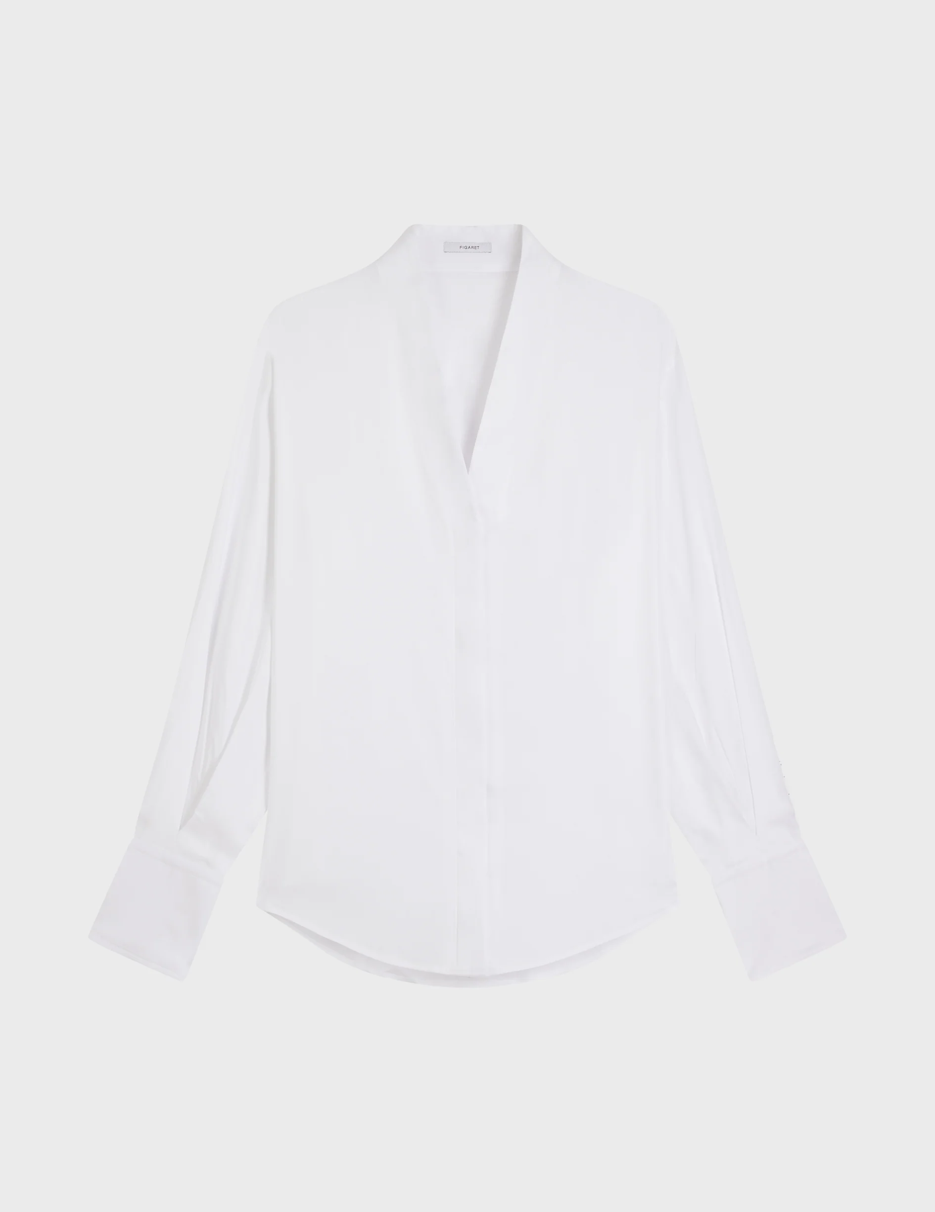 Chemise Ilena gorge cachée blanche - Image 4