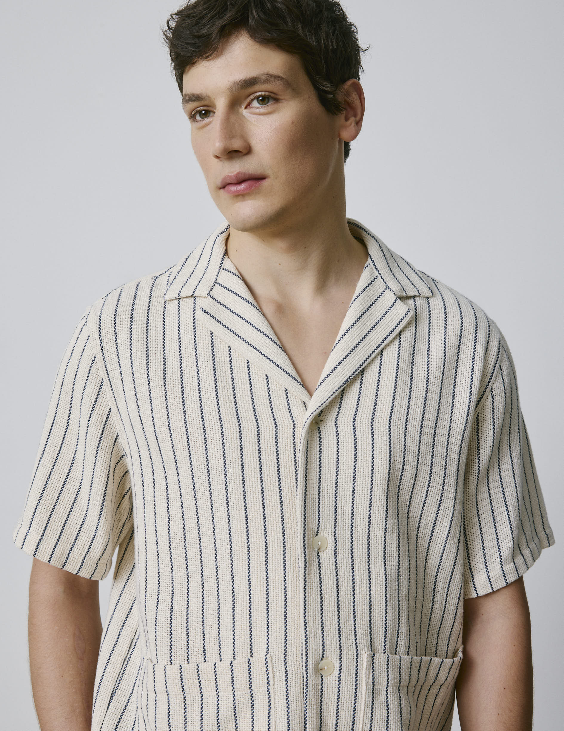 Chemise Luz écrue rayée - Image 4