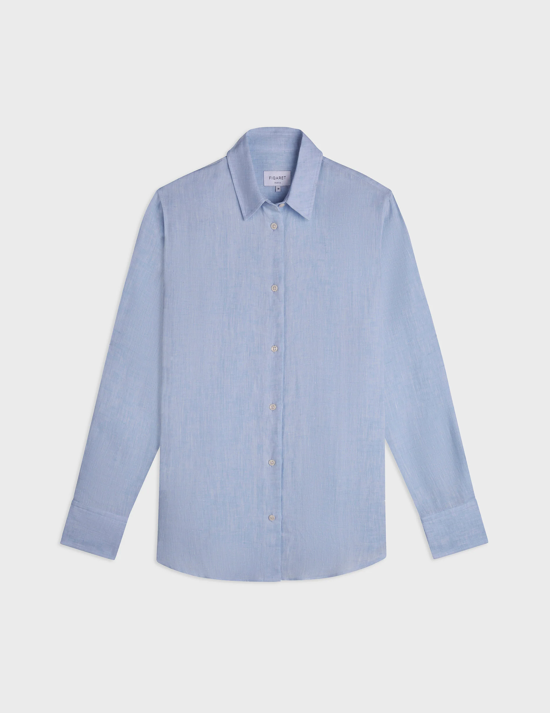 Chemise Marion en lin bleu - Image 3