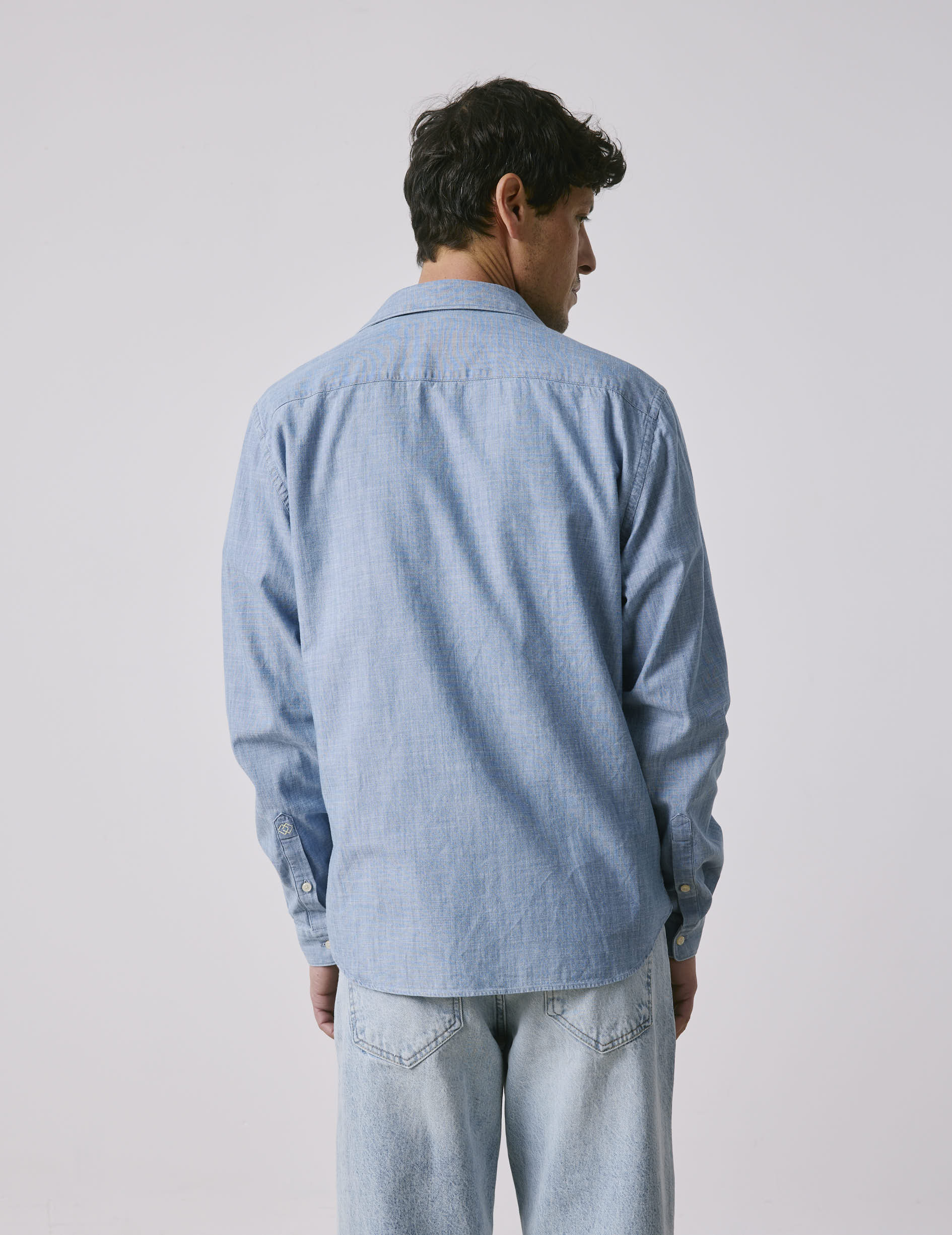 Chemise mixte "Je t'aime" bleue - Image 7