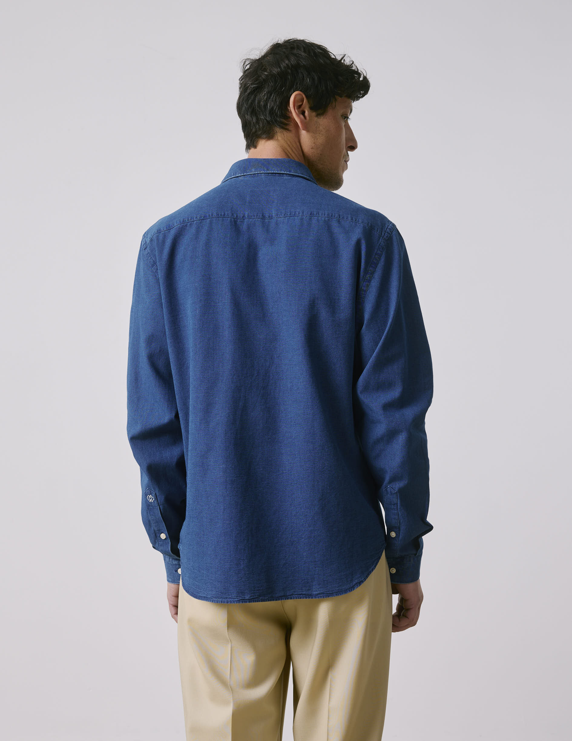 Chemise mixte Je t'aime en denim - Image 5