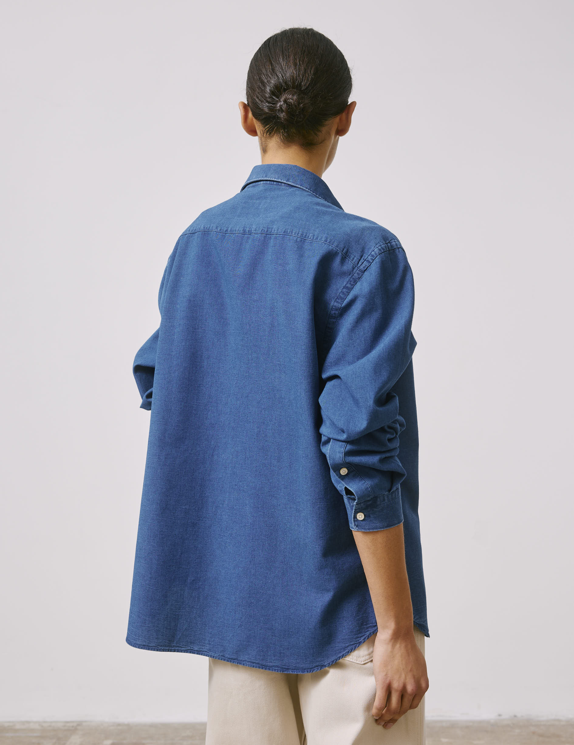 Chemise mixte Je t'aime en denim - Image 6