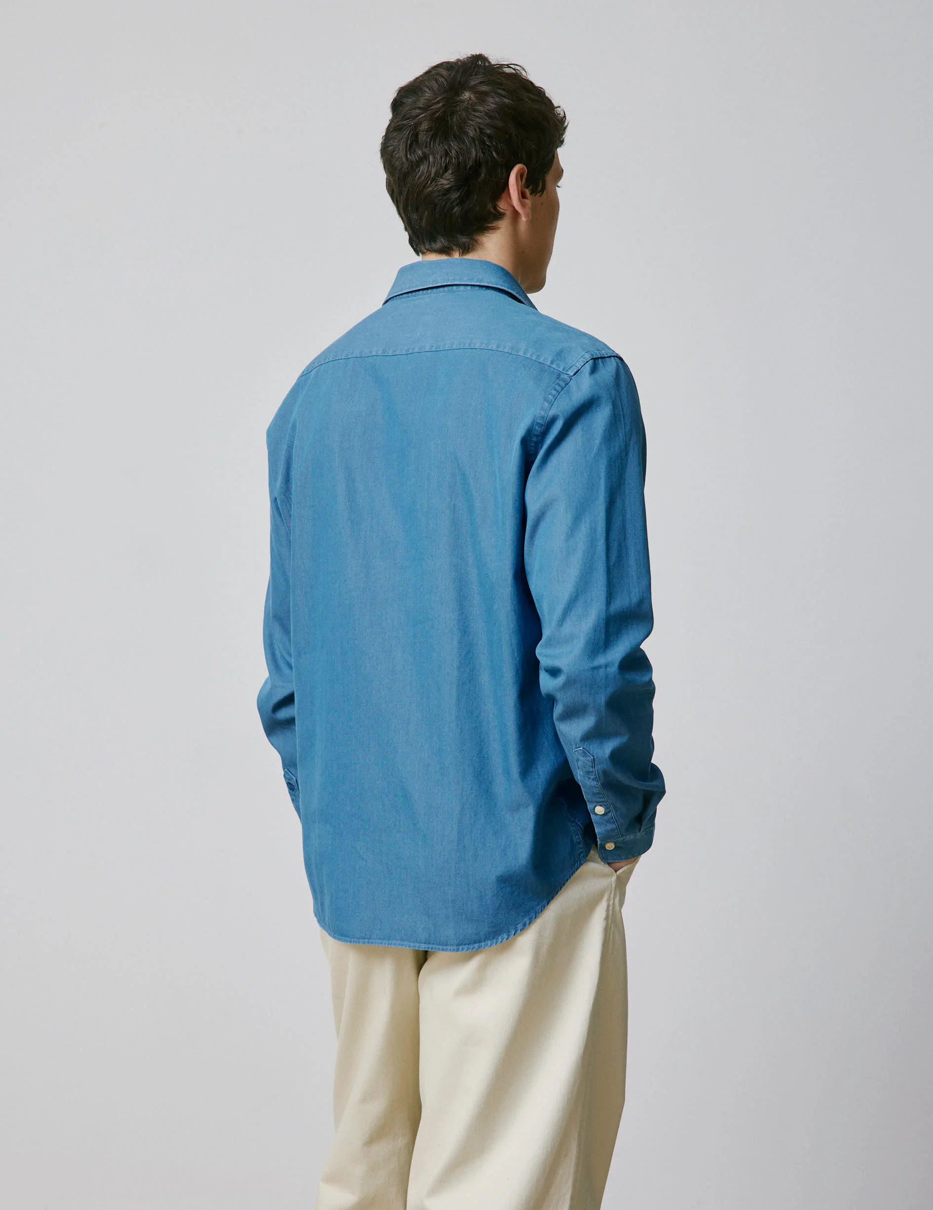 Chemise mixte "Je t'aime" en denim - Image 9